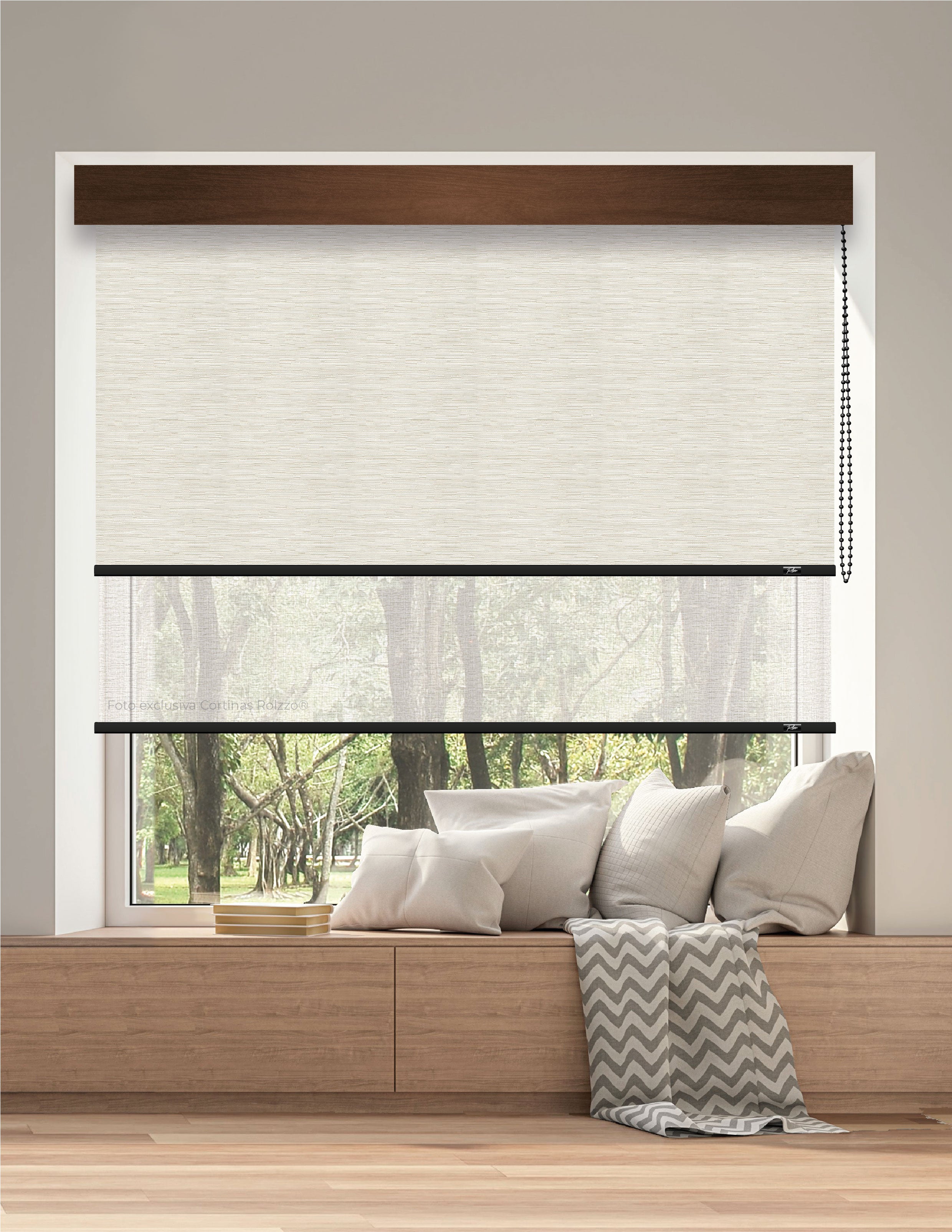 ROLLER DUAL BK07 - BLACKOUT + SCREEN DELUX