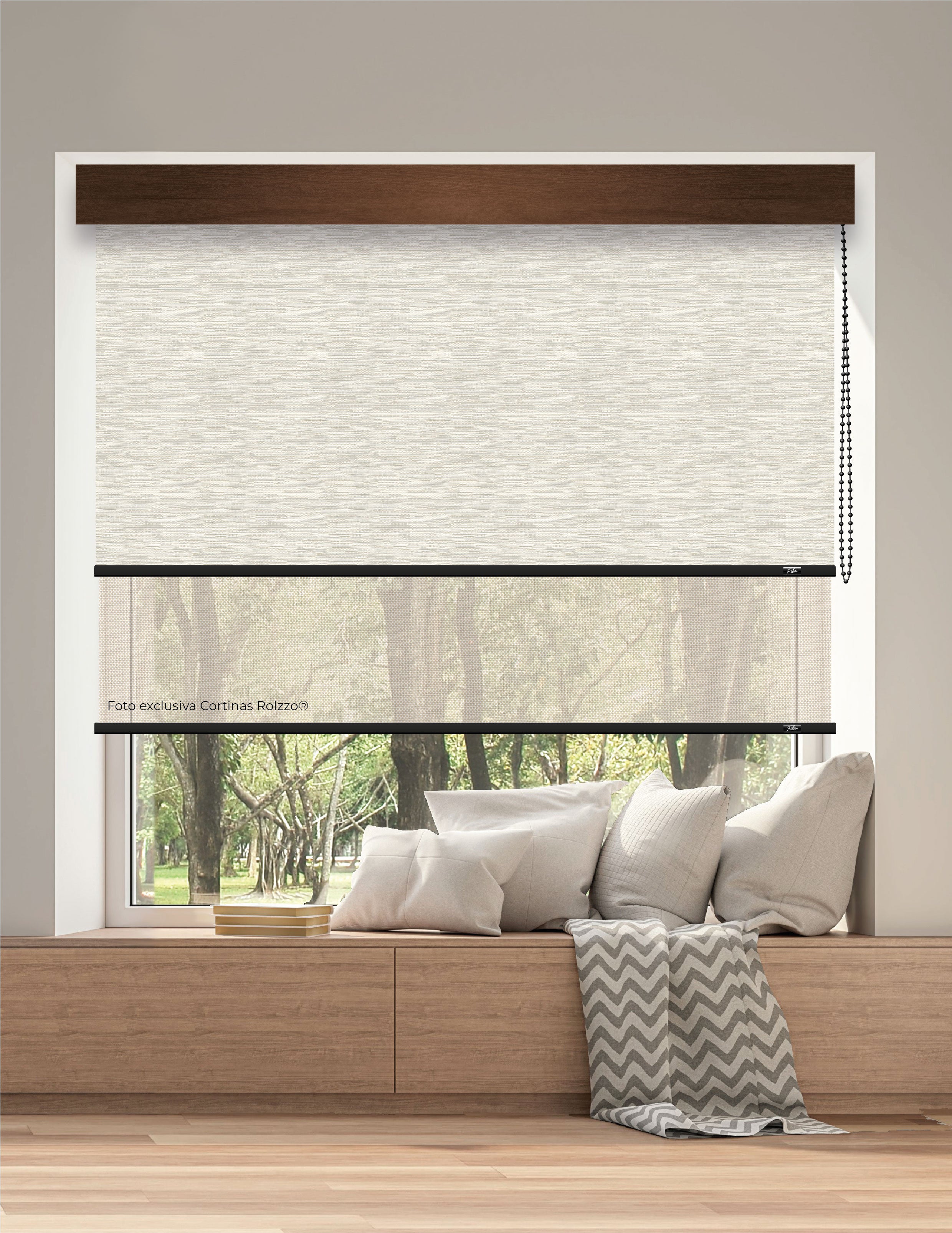 ROLLER DUAL BK07 - BLACKOUT + SCREEN DELUX