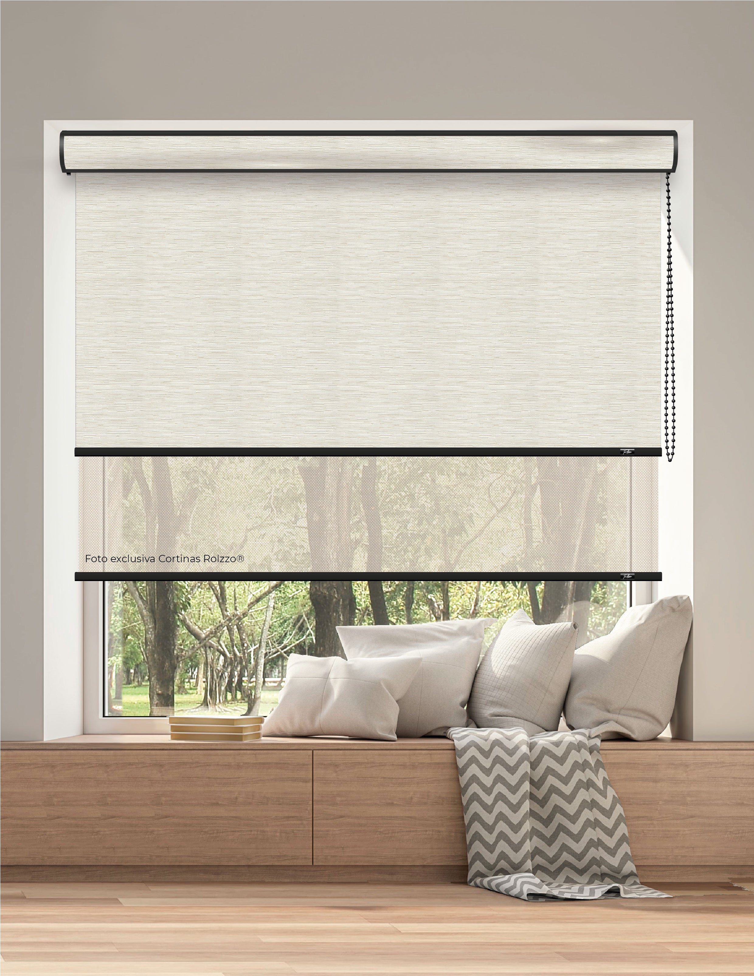 ROLLER DUAL BK07 - BLACKOUT + SCREEN DELUX