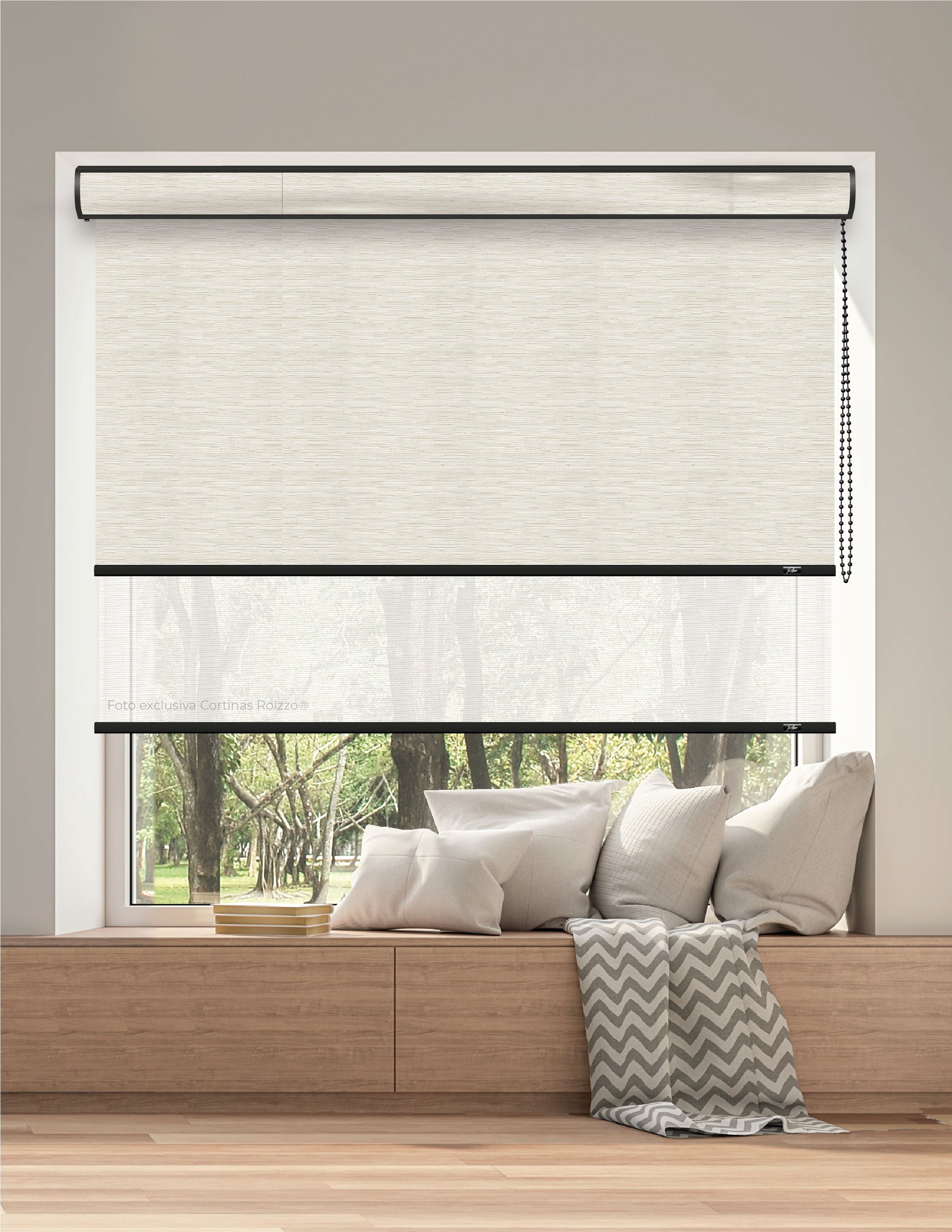 ROLLER DUAL BK07 - BLACKOUT + SCREEN DELUX