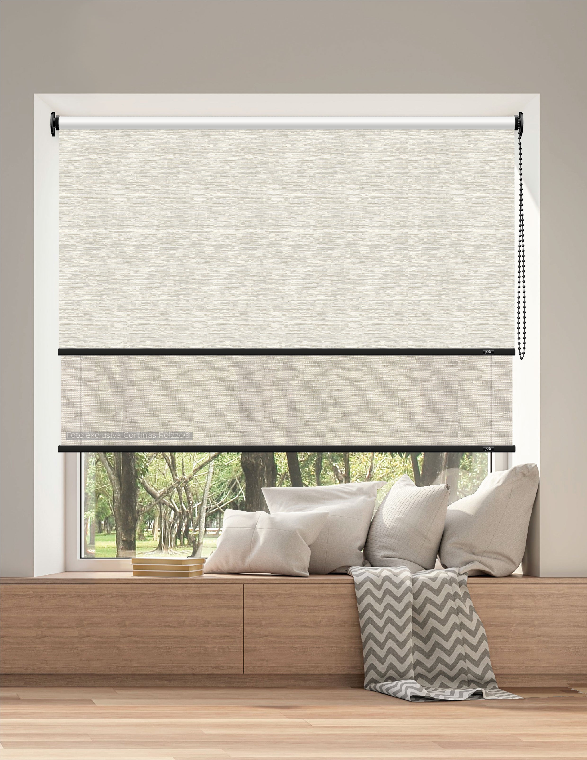 ROLLER DUAL BK07 - BLACKOUT + SCREEN DELUX