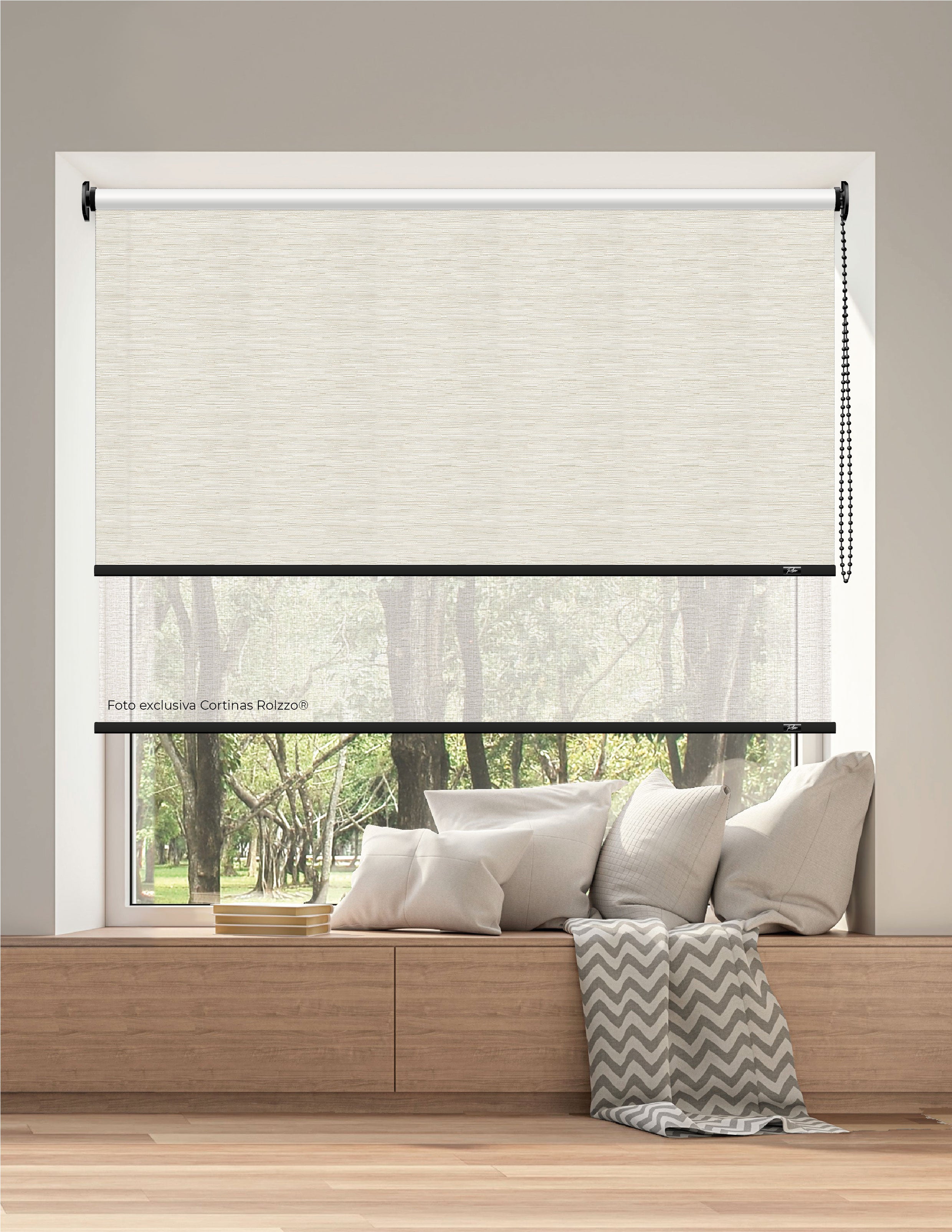 ROLLER DUAL BK07 - BLACKOUT + SCREEN DELUX