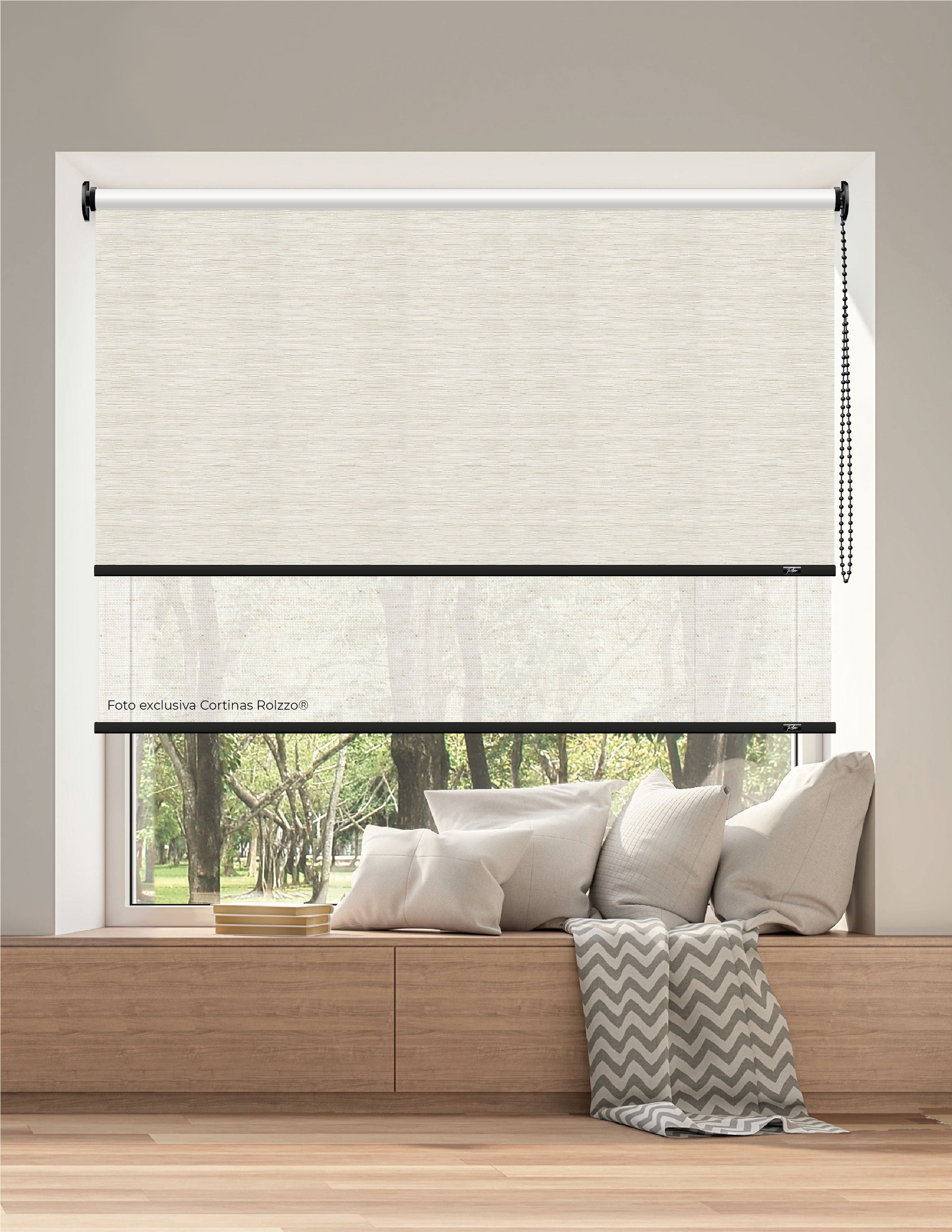 ROLLER DUAL BK07 - BLACKOUT + SCREEN DELUX