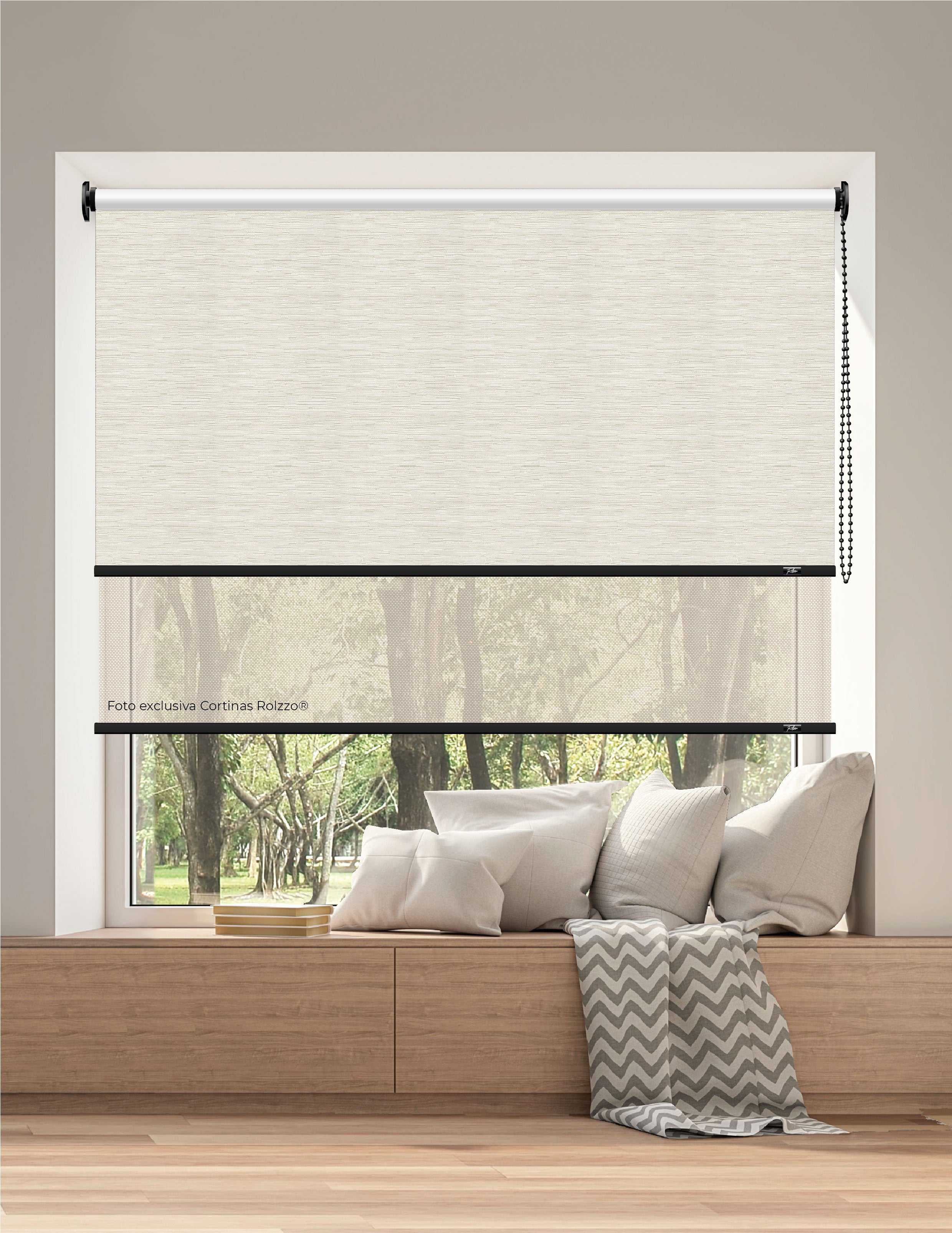 ROLLER DUAL BK07 - BLACKOUT + SCREEN DELUX