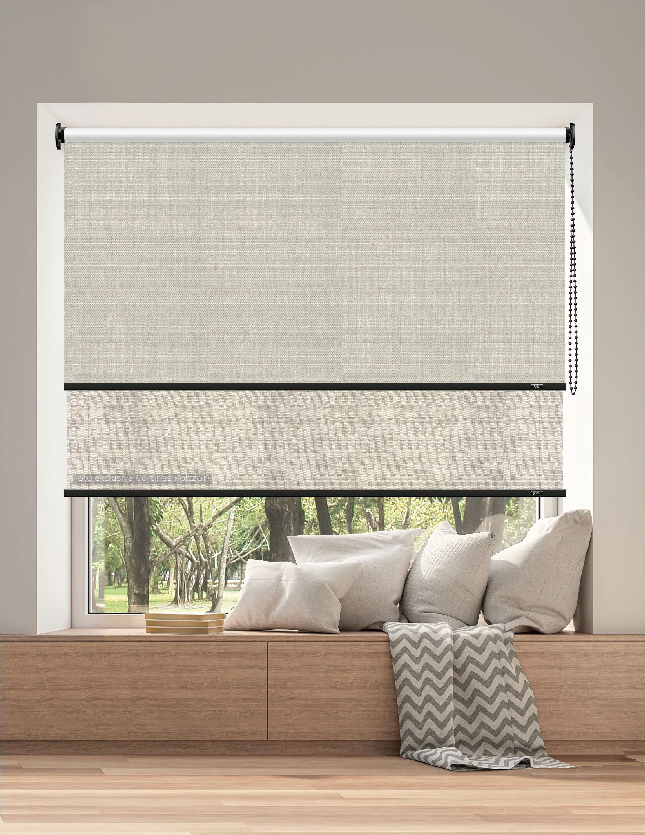 ROLLER DUAL BK09 - BLACKOUT + SCREEN DELUX