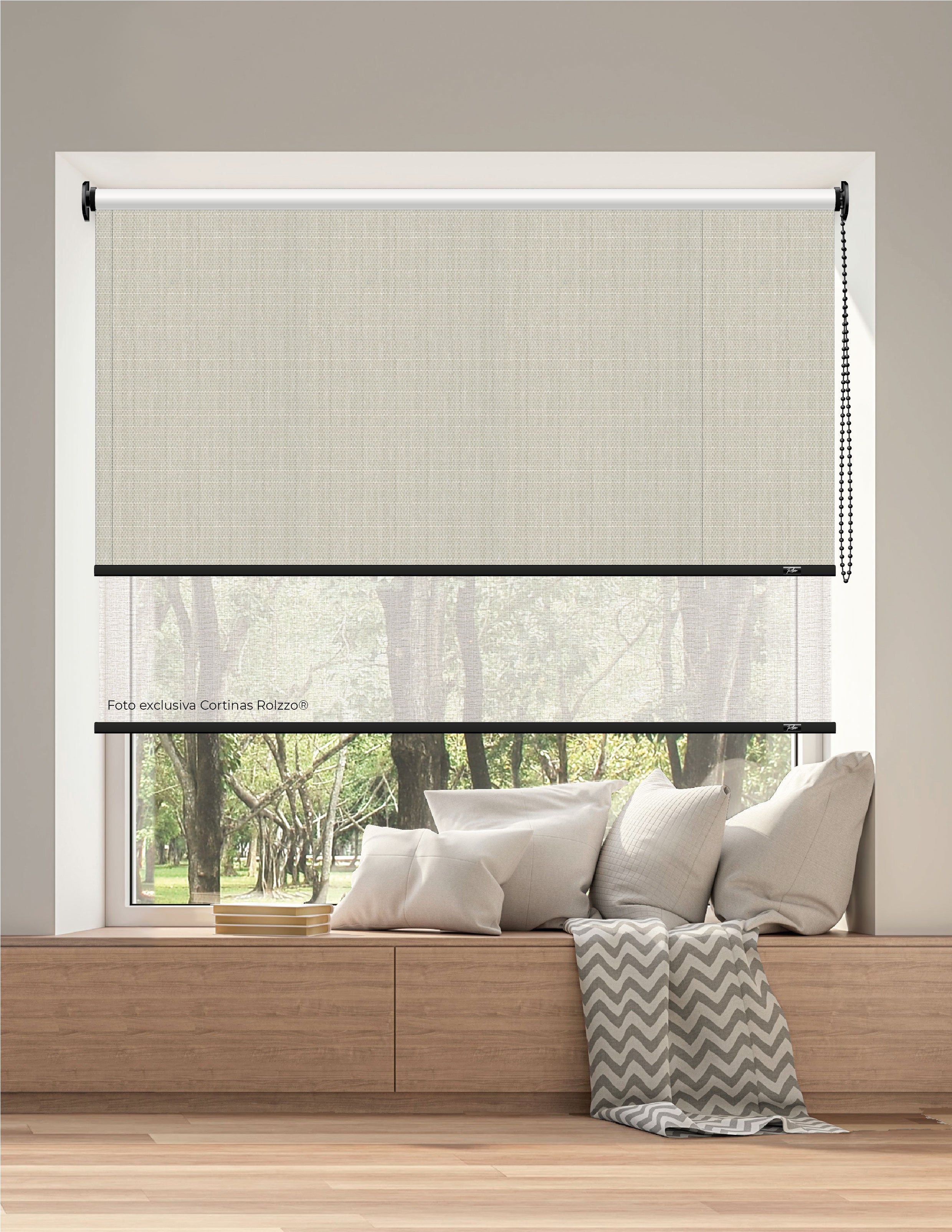 ROLLER DUAL BK09 - BLACKOUT + SCREEN DELUX