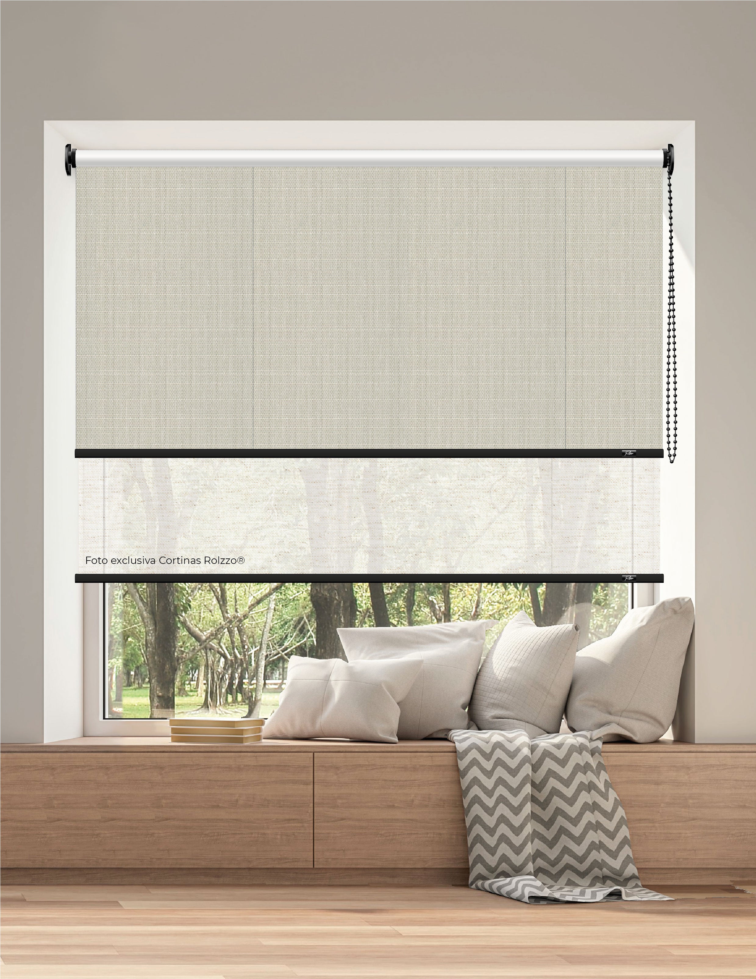 ROLLER DUAL BK09 - BLACKOUT + SCREEN DELUX