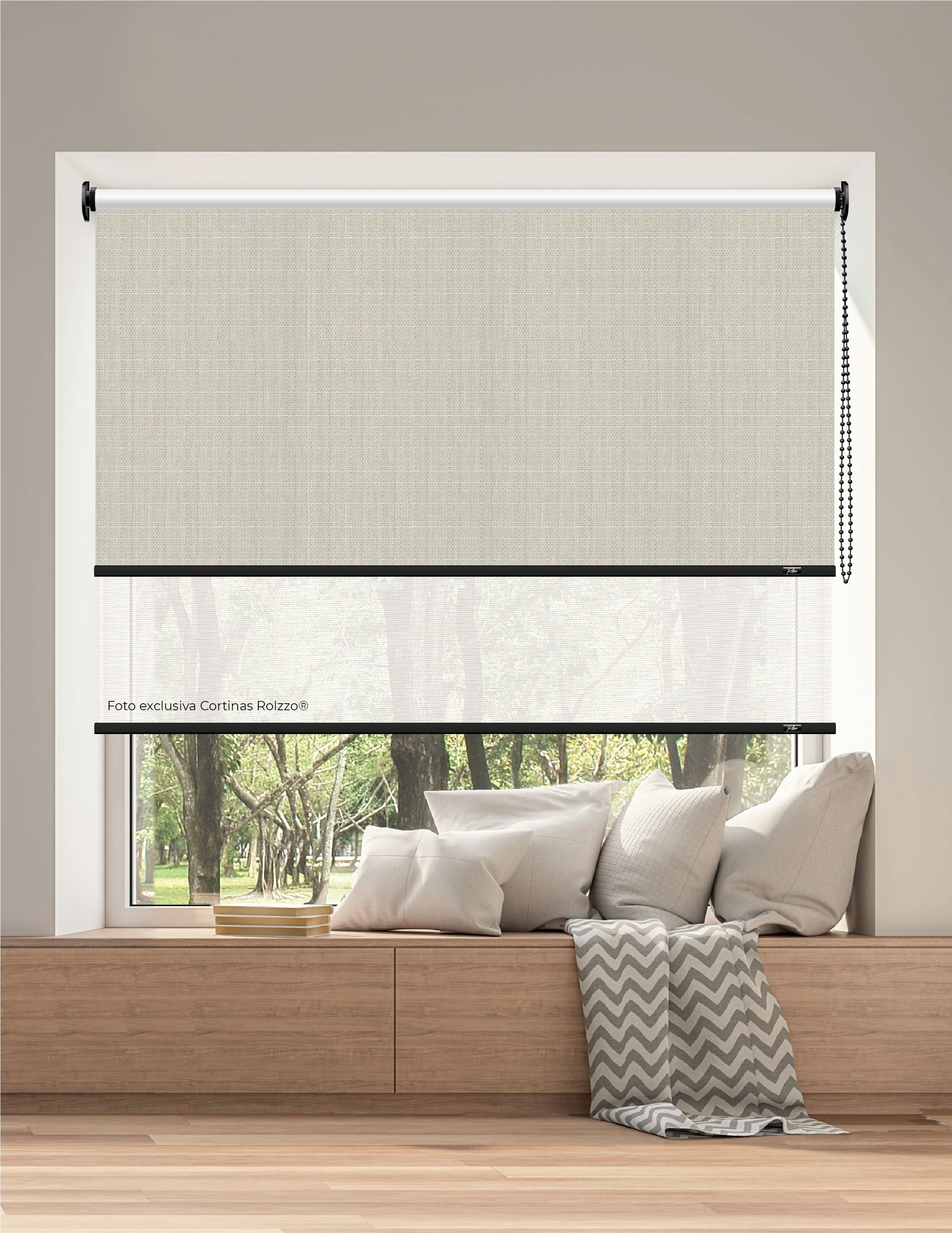 ROLLER DUAL BK09 - BLACKOUT + SCREEN DELUX