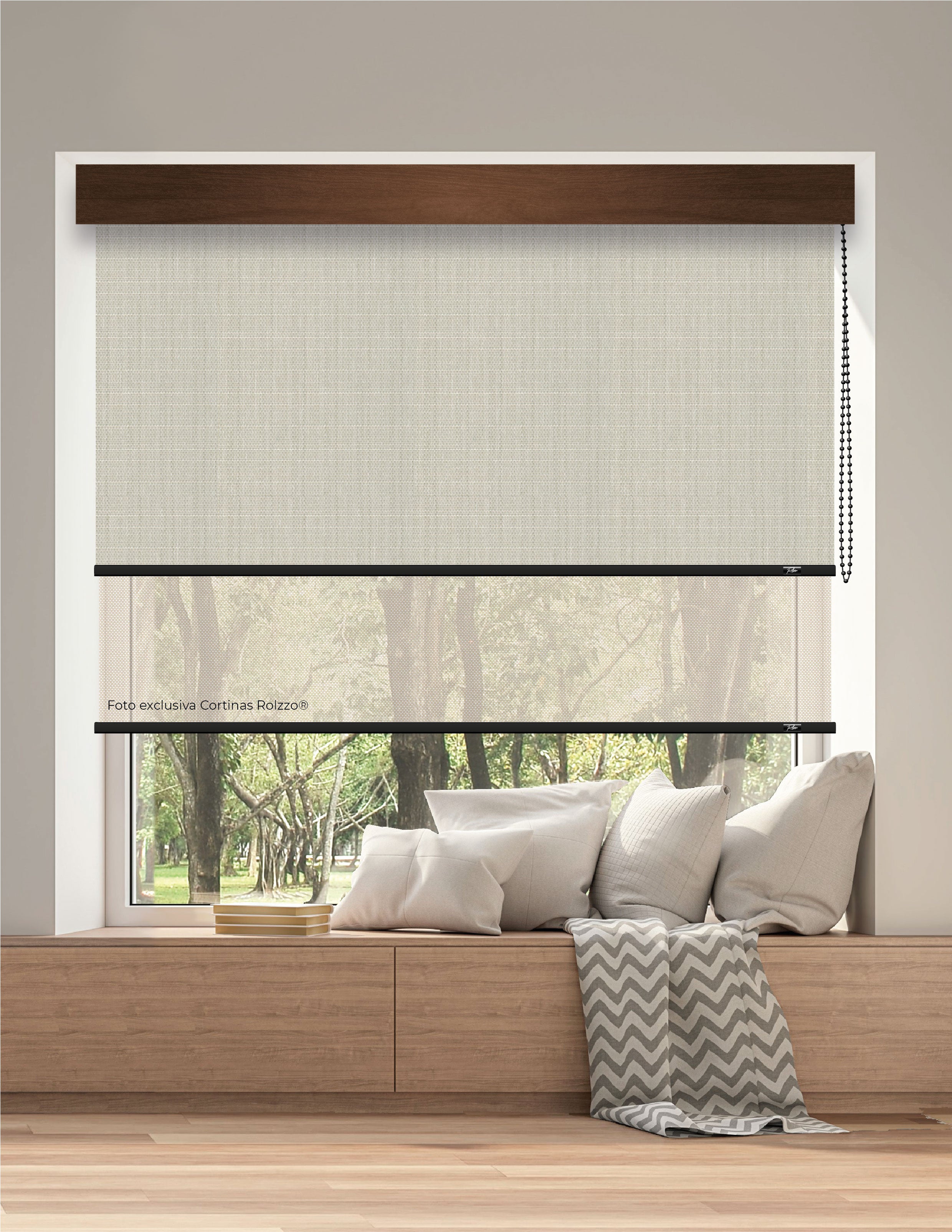 ROLLER DUAL BK09 - BLACKOUT + SCREEN DELUX