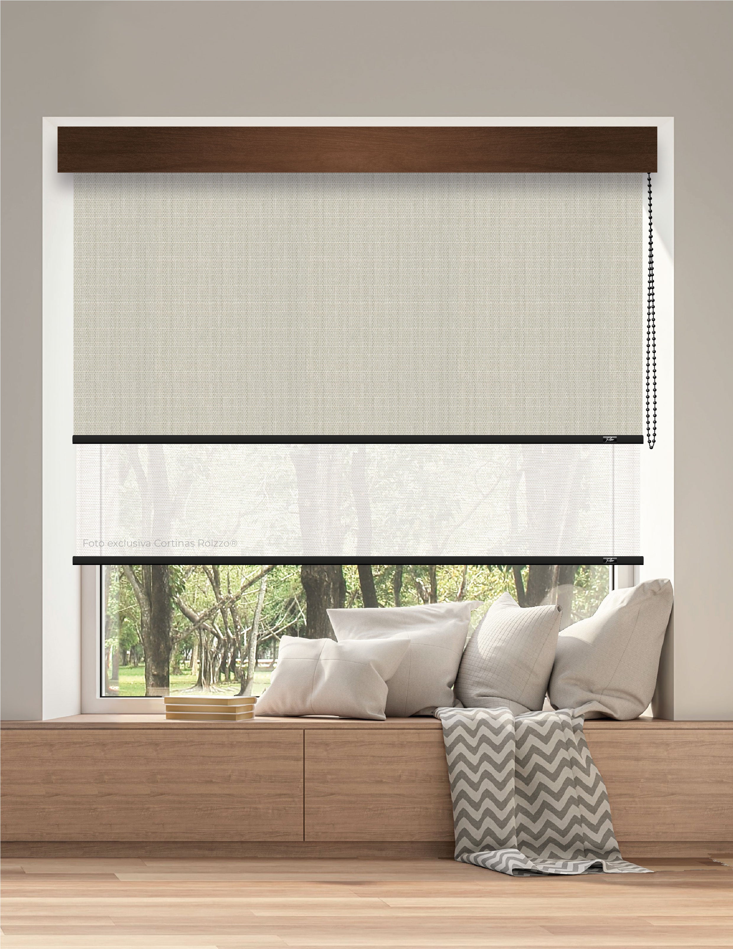 ROLLER DUAL BK09 - BLACKOUT + SCREEN DELUX