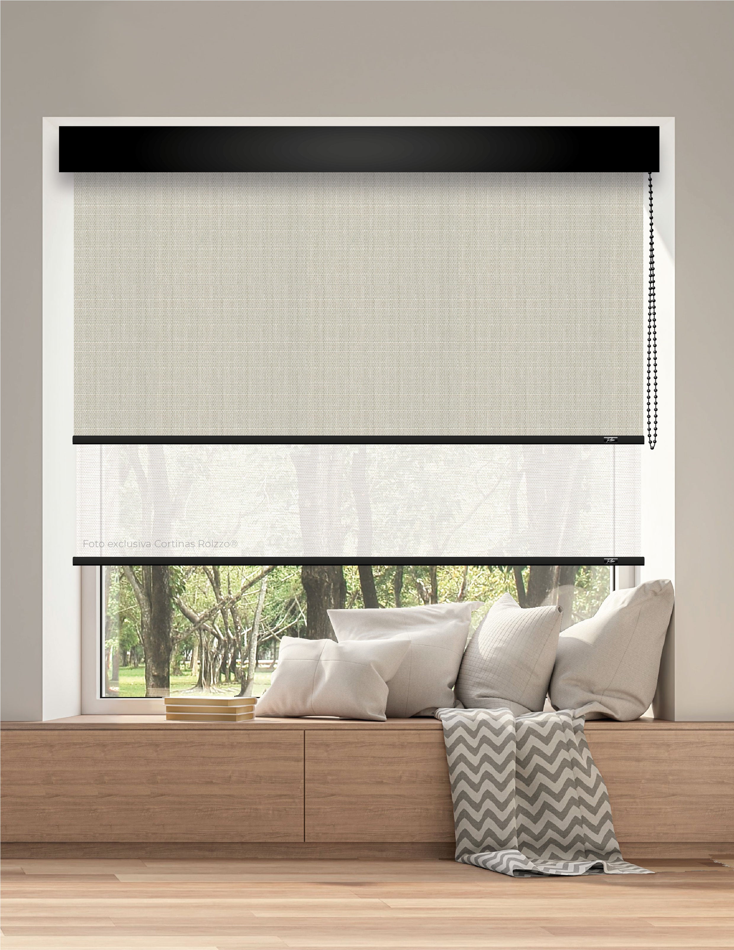 ROLLER DUAL BK09 - BLACKOUT + SCREEN DELUX