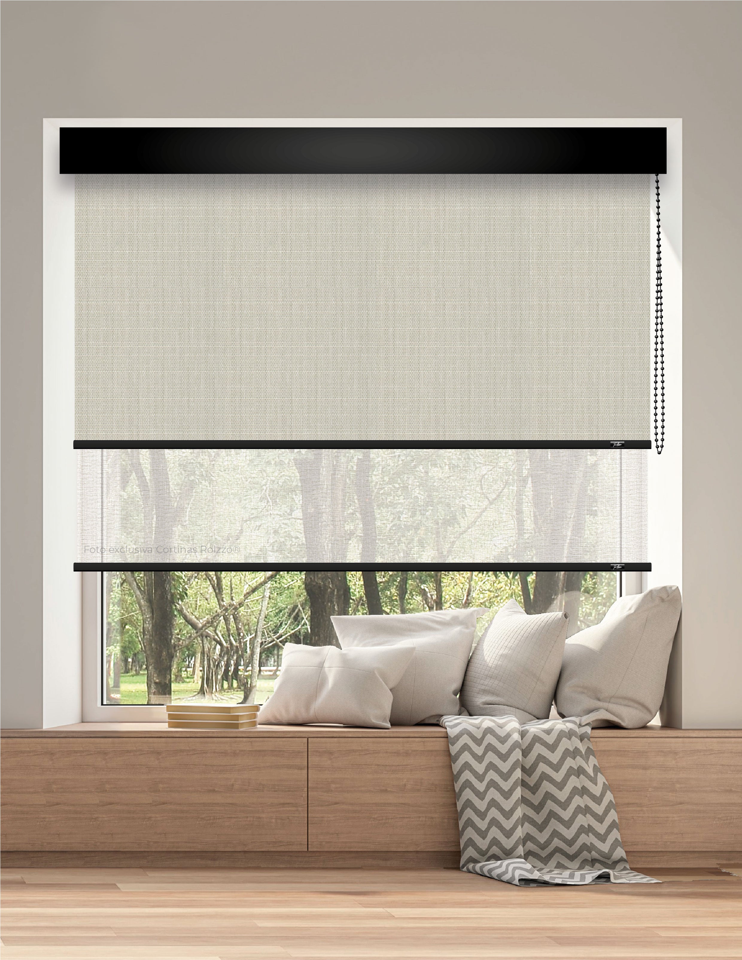 ROLLER DUAL BK09 - BLACKOUT + SCREEN DELUX