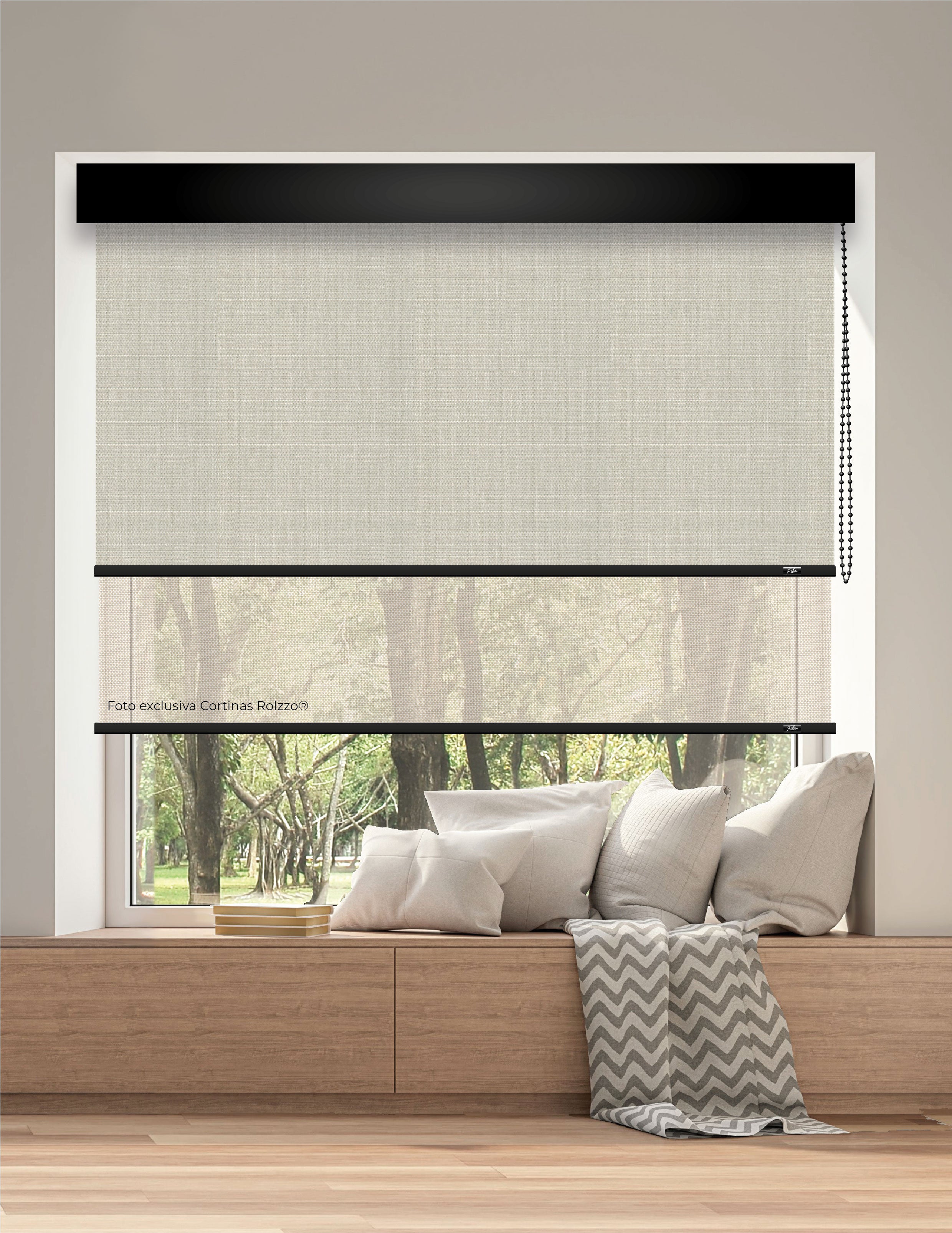 ROLLER DUAL BK09 - BLACKOUT + SCREEN DELUX