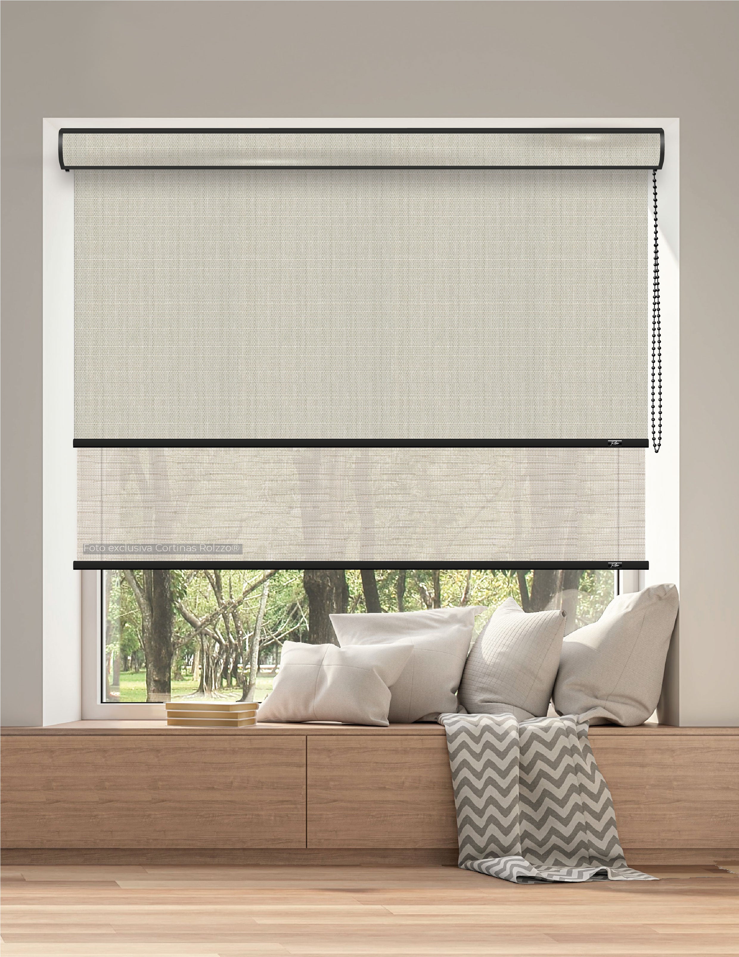 ROLLER DUAL BK09 - BLACKOUT + SCREEN DELUX