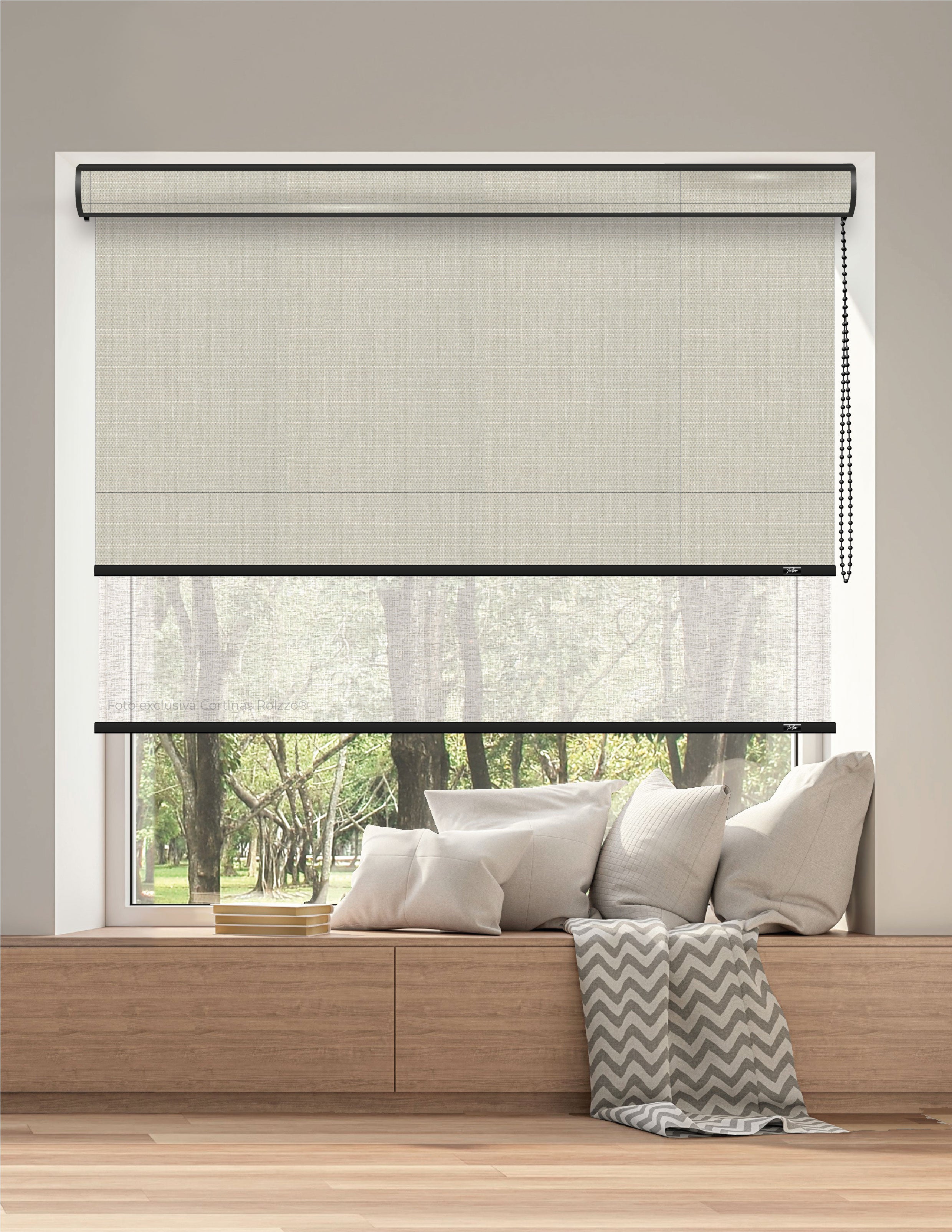 ROLLER DUAL BK09 - BLACKOUT + SCREEN DELUX