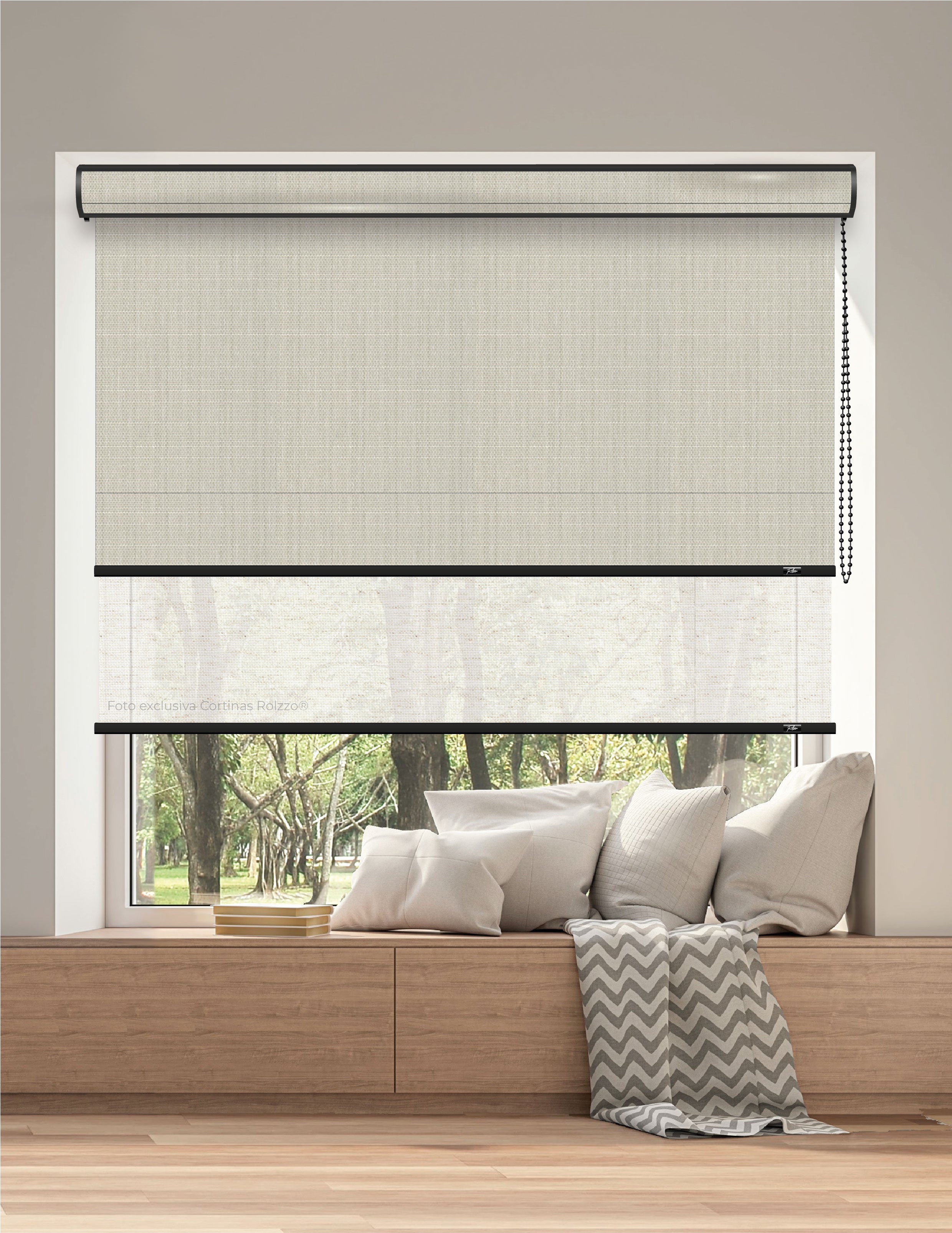 ROLLER DUAL BK09 - BLACKOUT + SCREEN DELUX