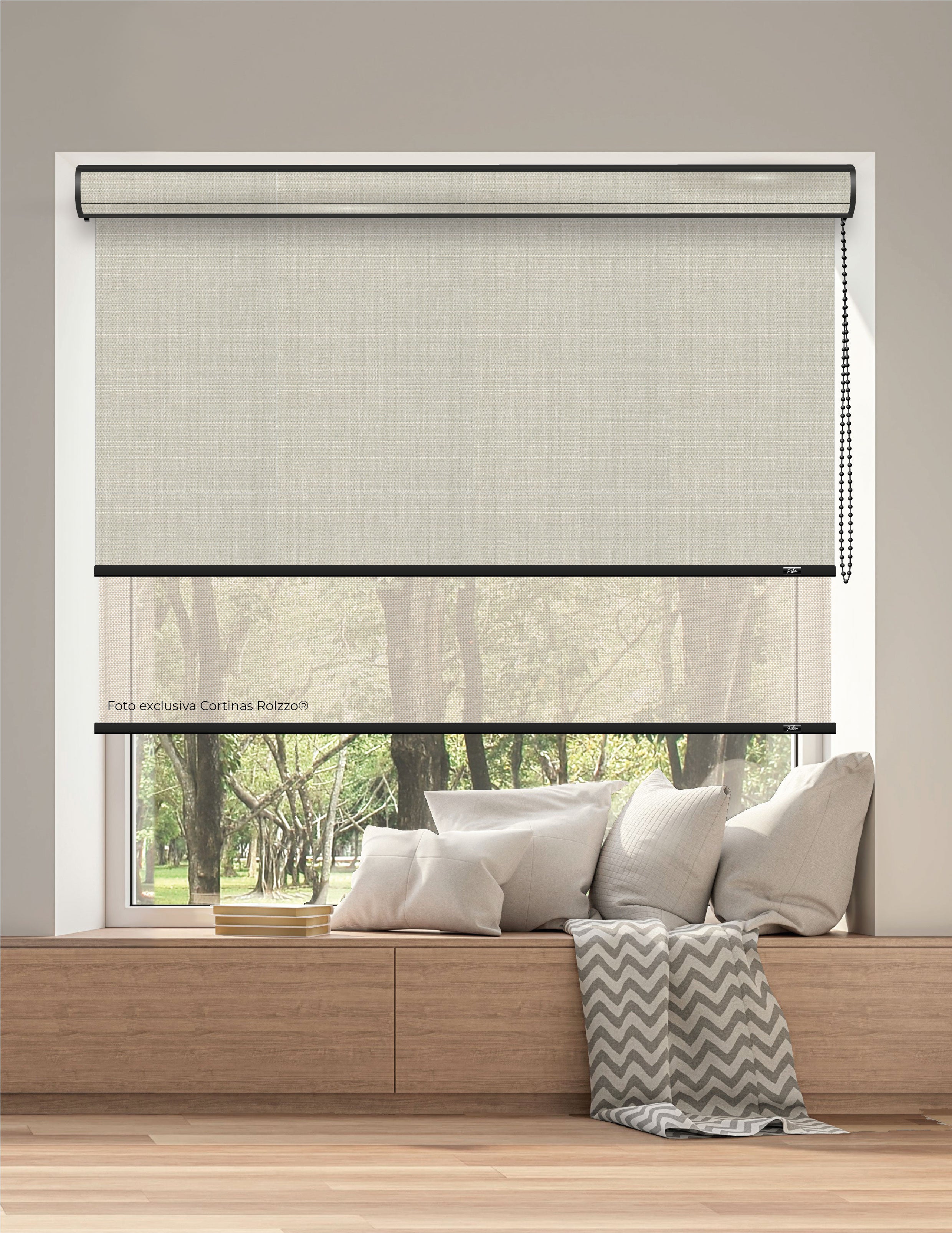 ROLLER DUAL BK09 - BLACKOUT + SCREEN DELUX