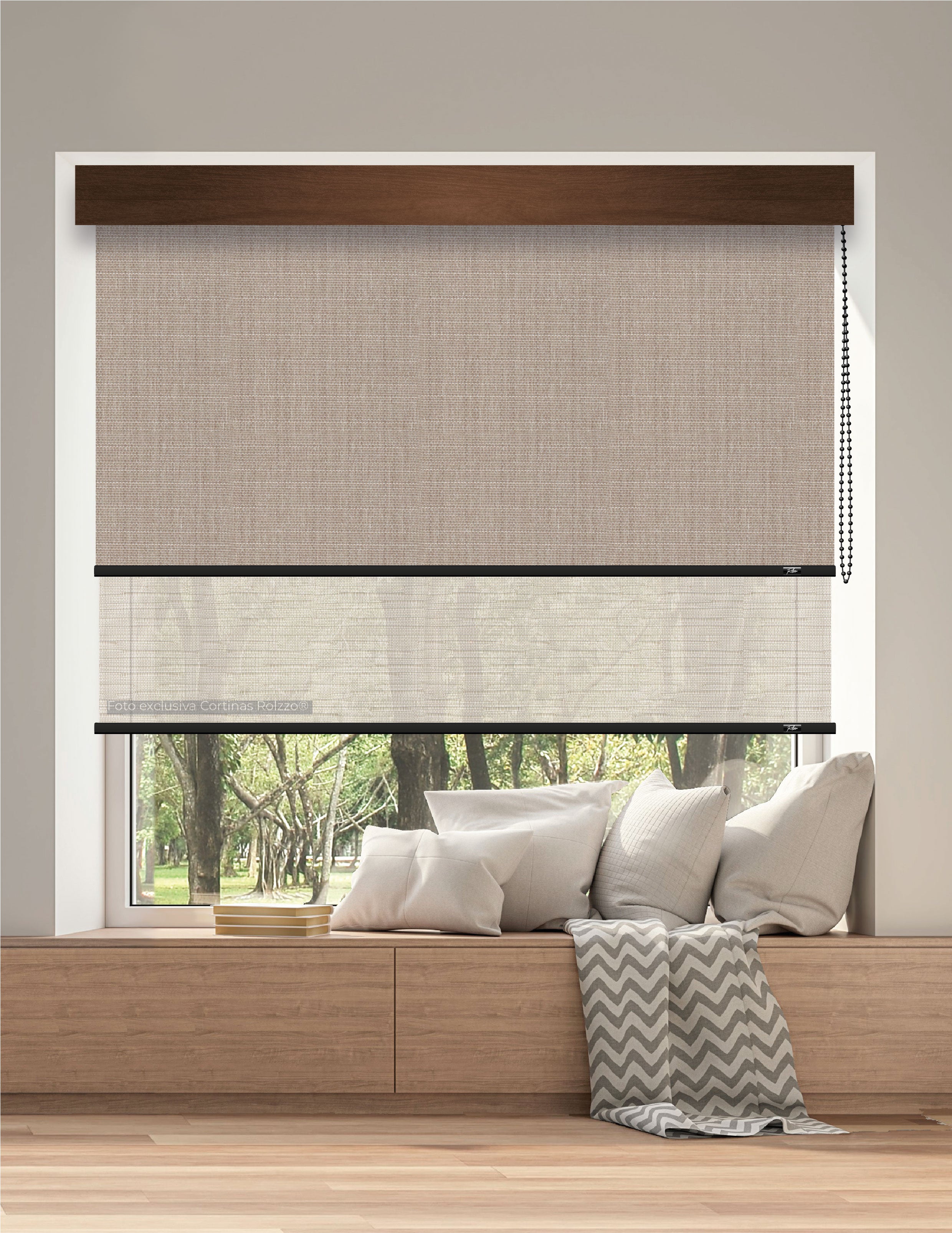 ROLLER DUAL BK10 - BLACKOUT + SCREEN DELUX