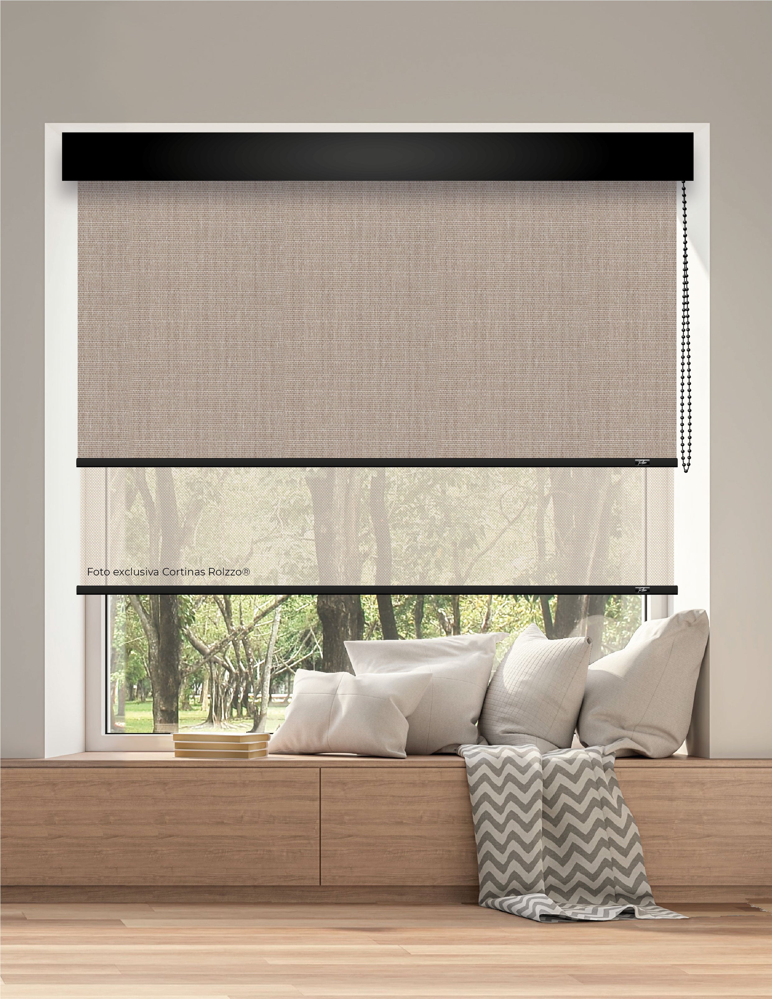 ROLLER DUAL BK10 - BLACKOUT + SCREEN DELUX