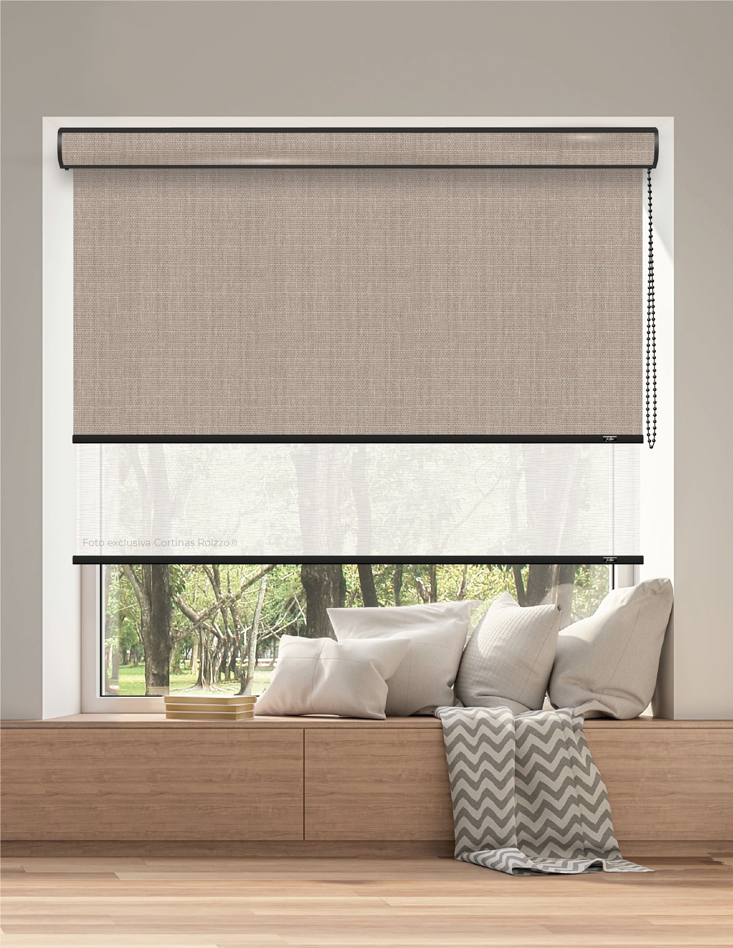 ROLLER DUAL BK10 - BLACKOUT + SCREEN DELUX