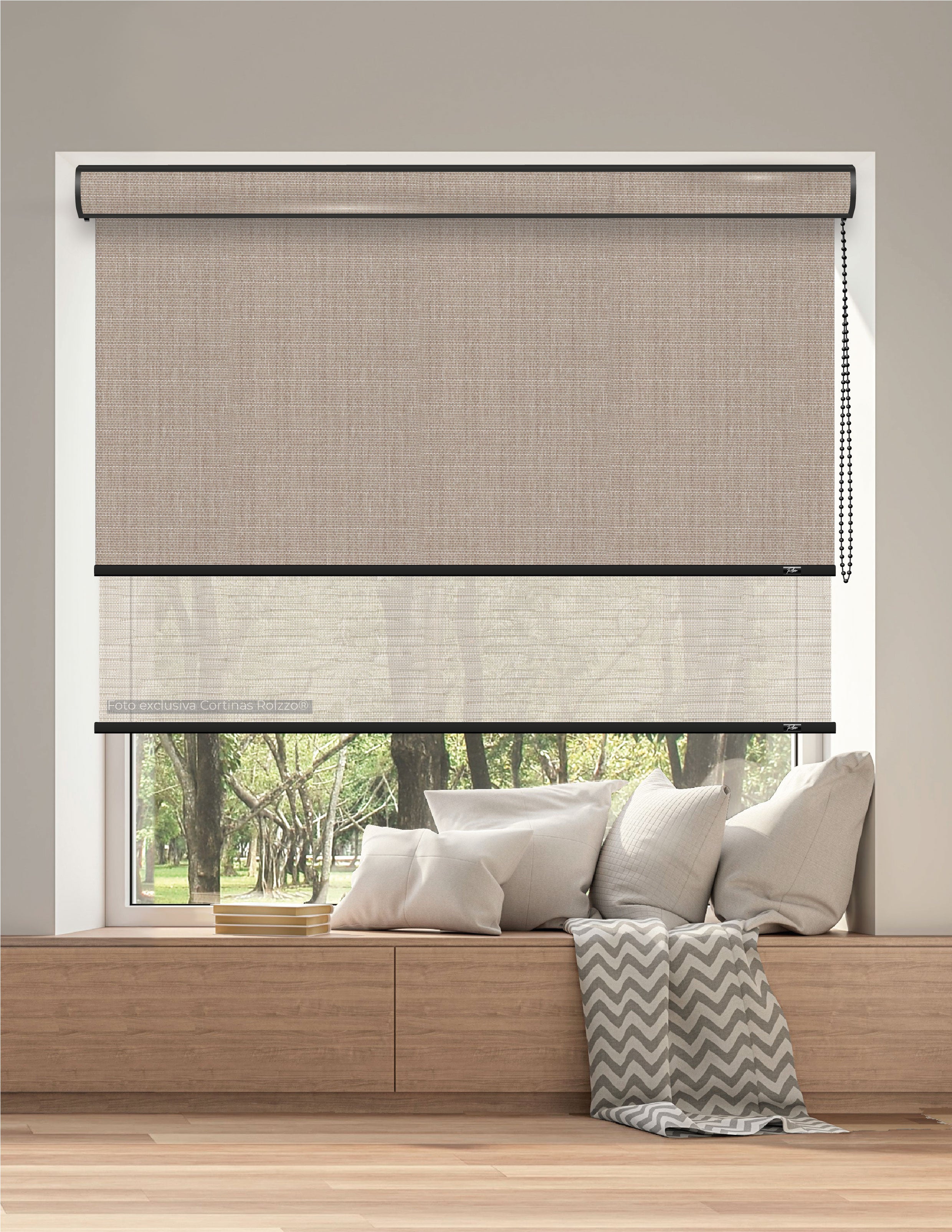 ROLLER DUAL BK10 - BLACKOUT + SCREEN DELUX