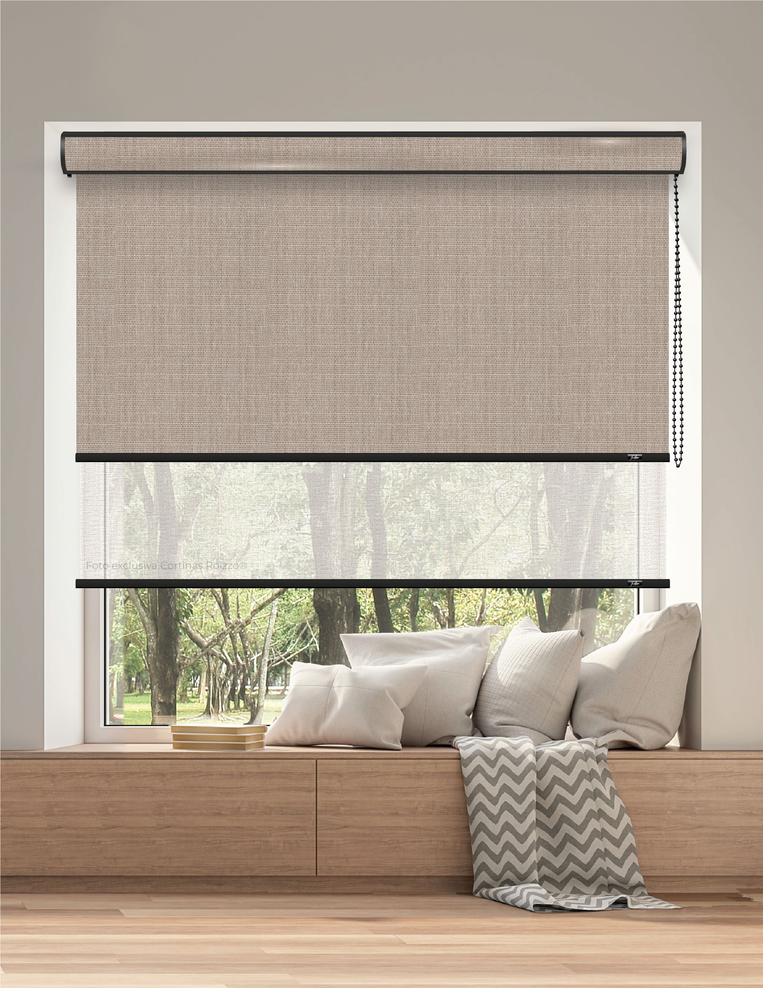 ROLLER DUAL BK10 - BLACKOUT + SCREEN DELUX