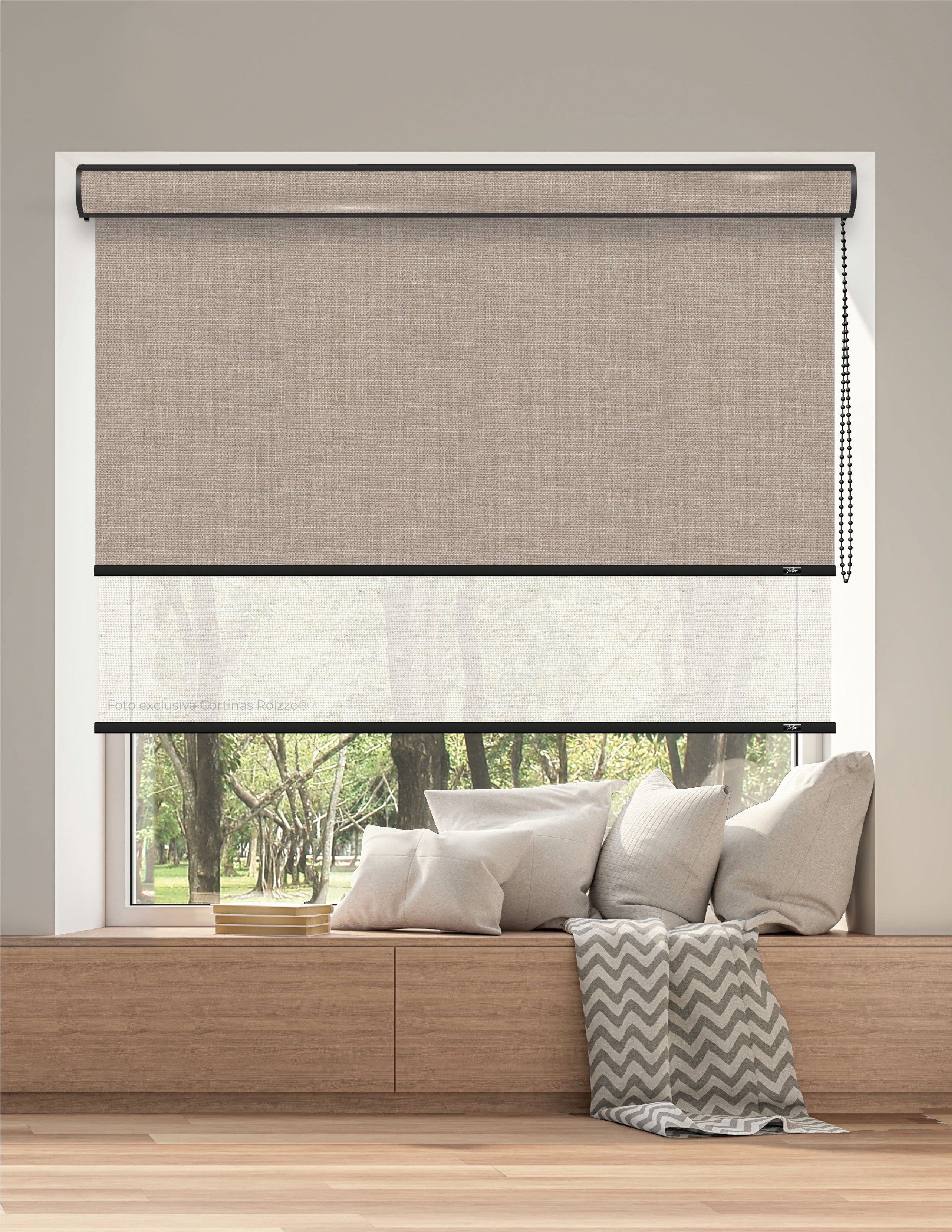 ROLLER DUAL BK10 - BLACKOUT + SCREEN DELUX