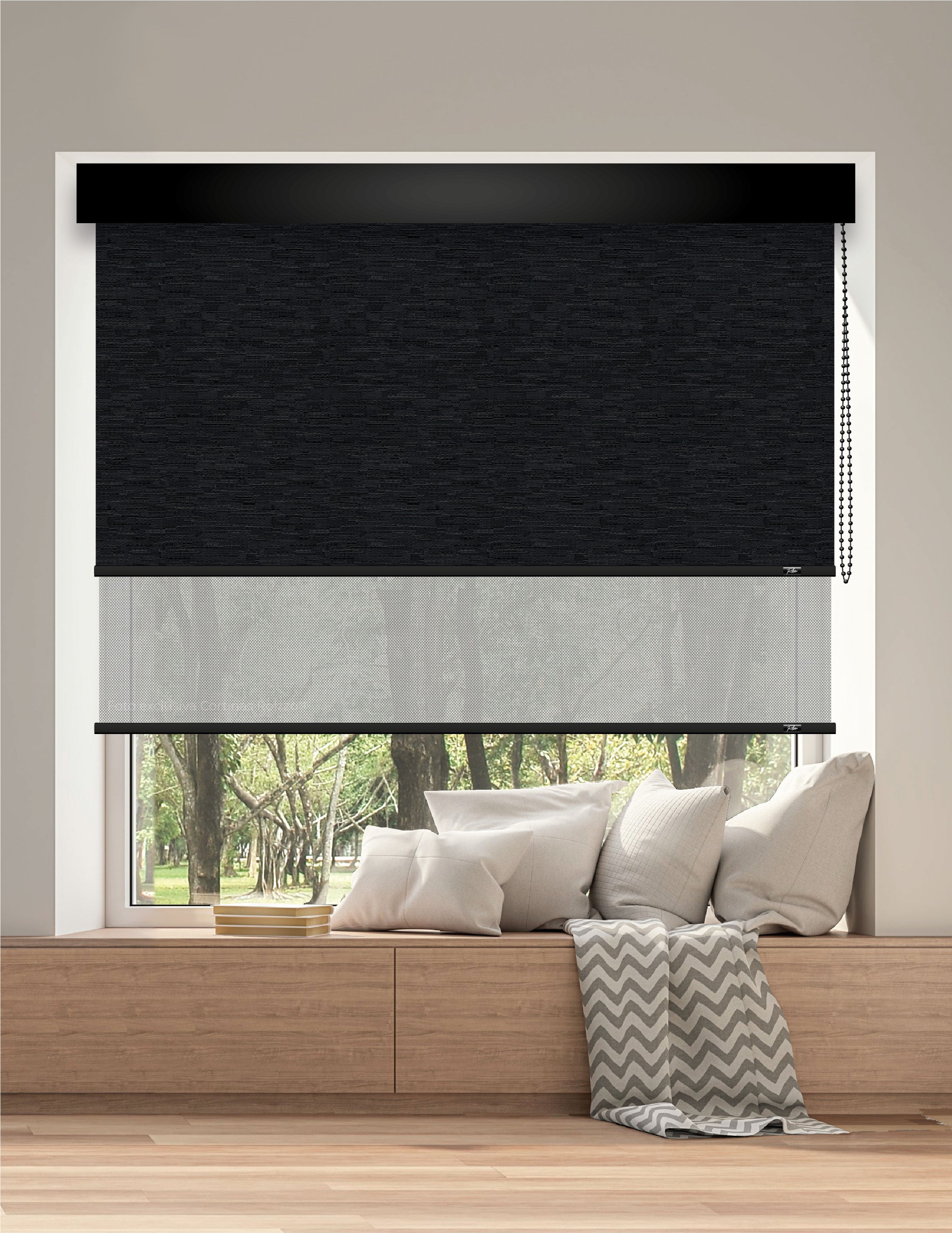 ROLLER DUAL BK13 - BLACKOUT + SCREEN DELUX