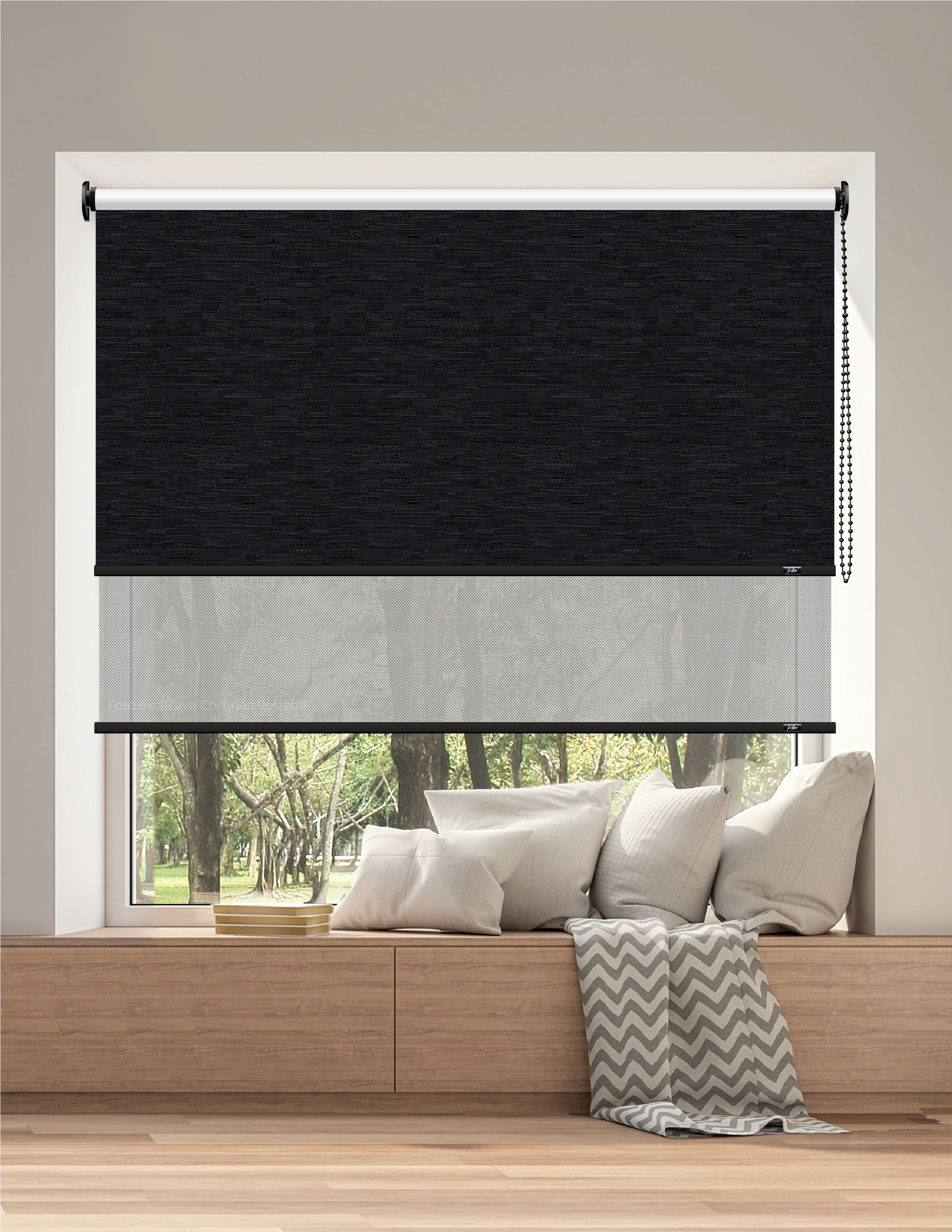 ROLLER DUAL BK13 - BLACKOUT + SCREEN DELUX