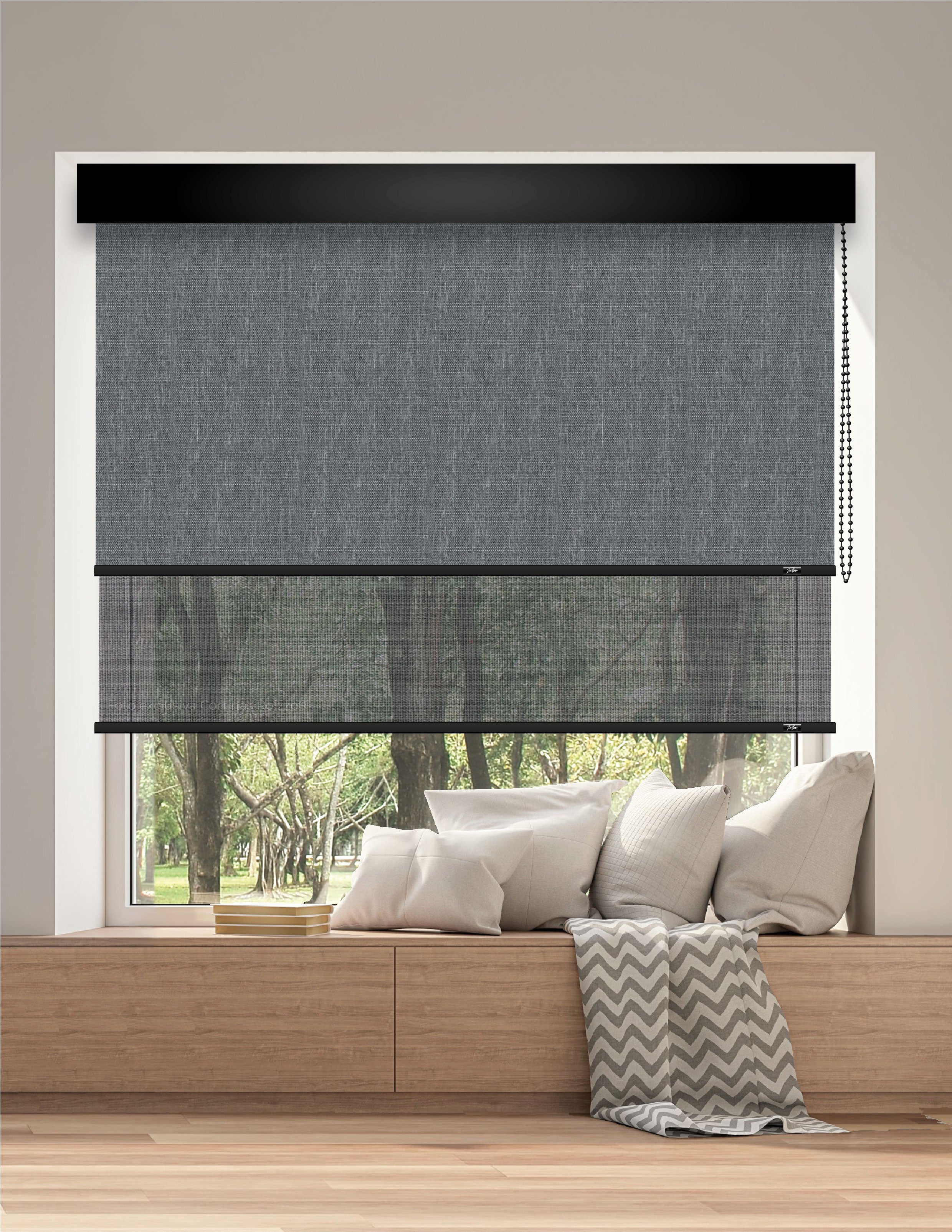 ROLLER DUAL BK16 - BLACKOUT + SCREEN DELUX