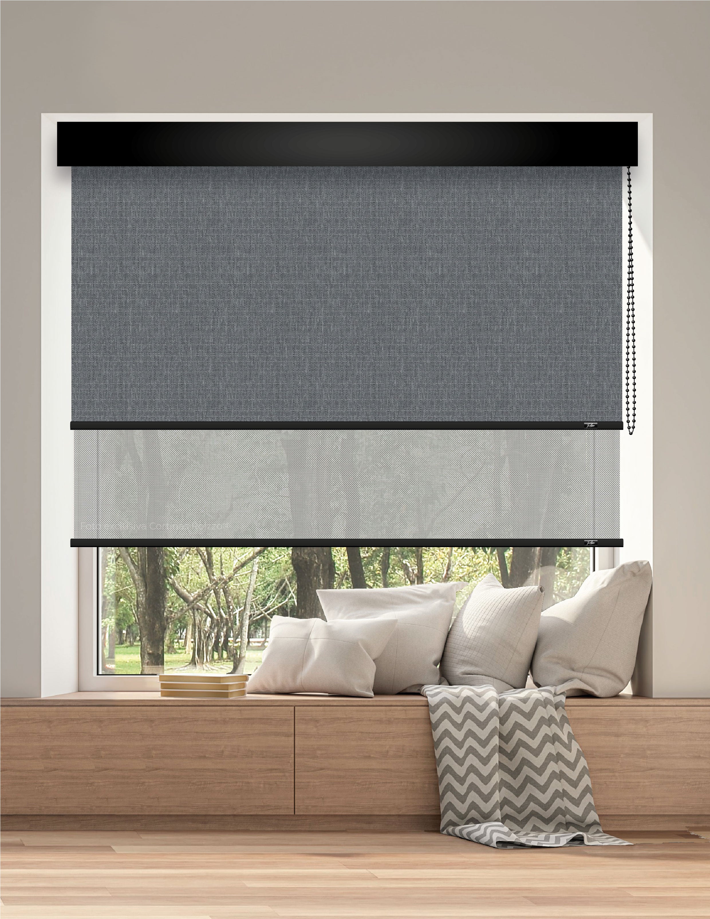 ROLLER DUAL BK16 - BLACKOUT + SCREEN DELUX