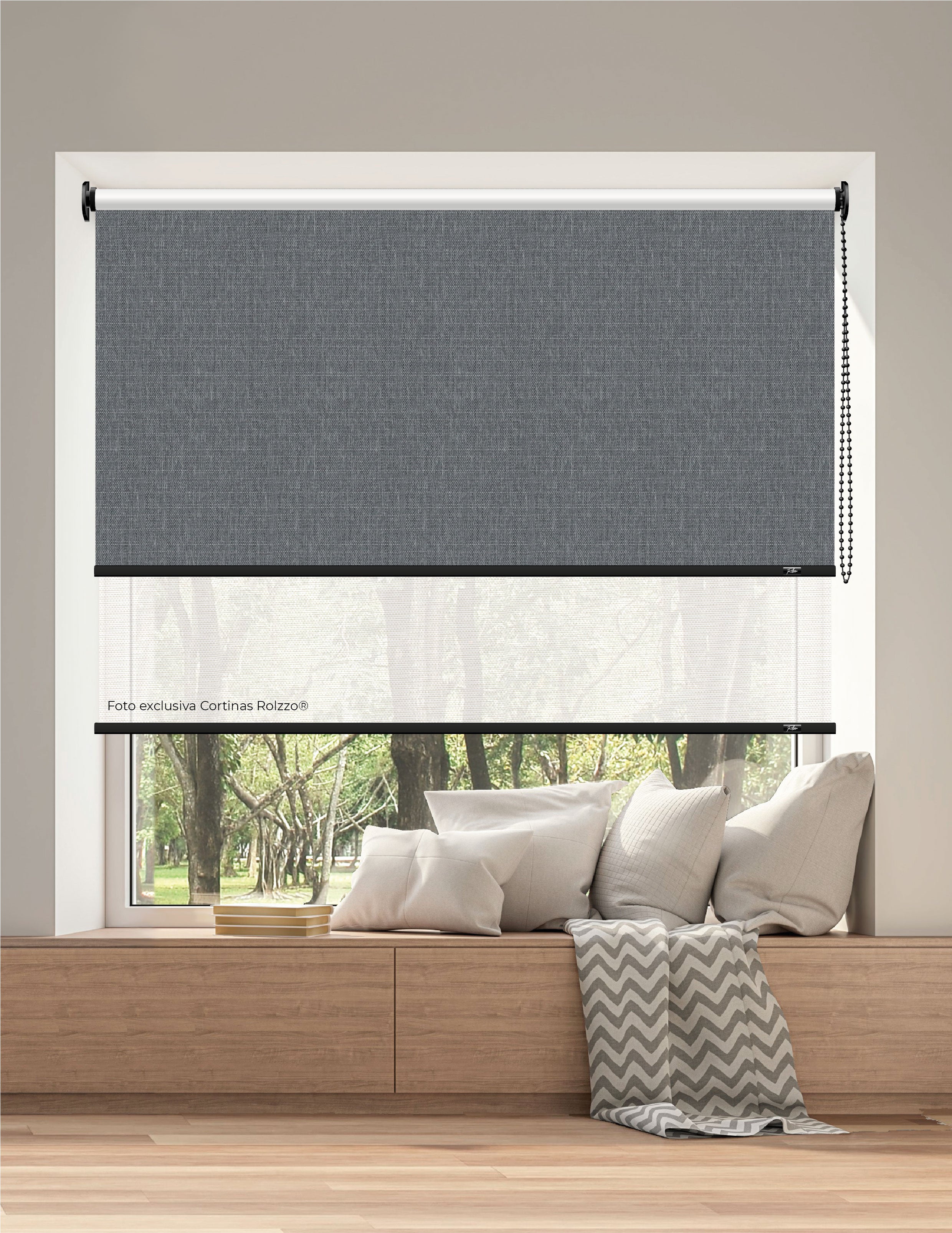 ROLLER DUAL BK16 - BLACKOUT + SCREEN DELUX