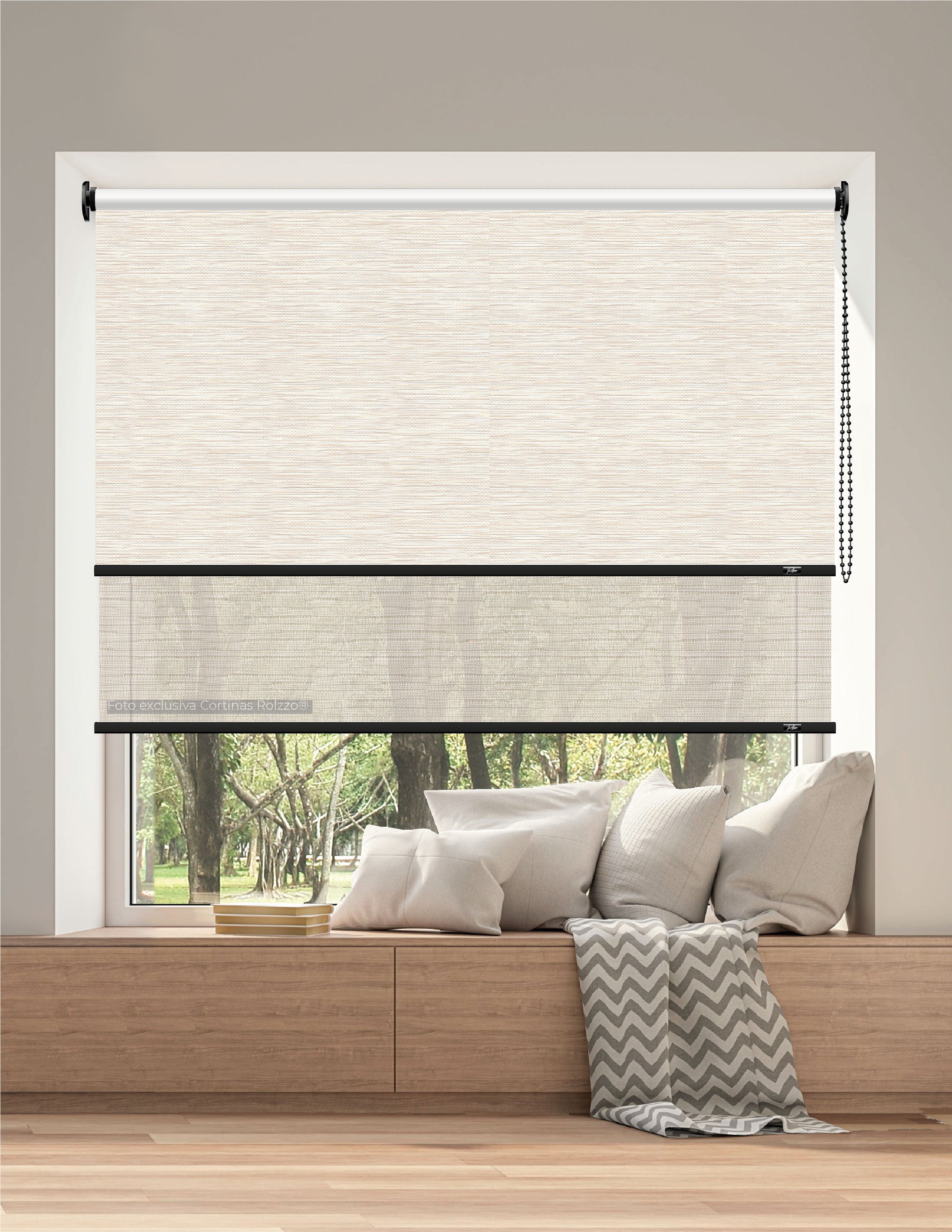 ROLLER DUAL BK18 - BLACKOUT + SCREEN DELUX