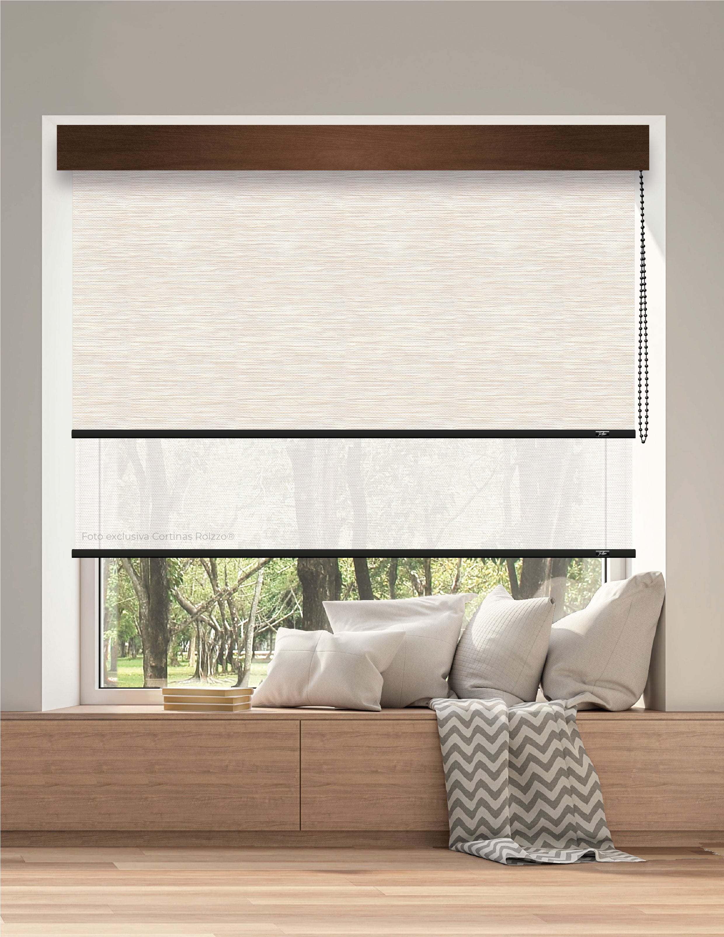 ROLLER DUAL BK18 - BLACKOUT + SCREEN DELUX