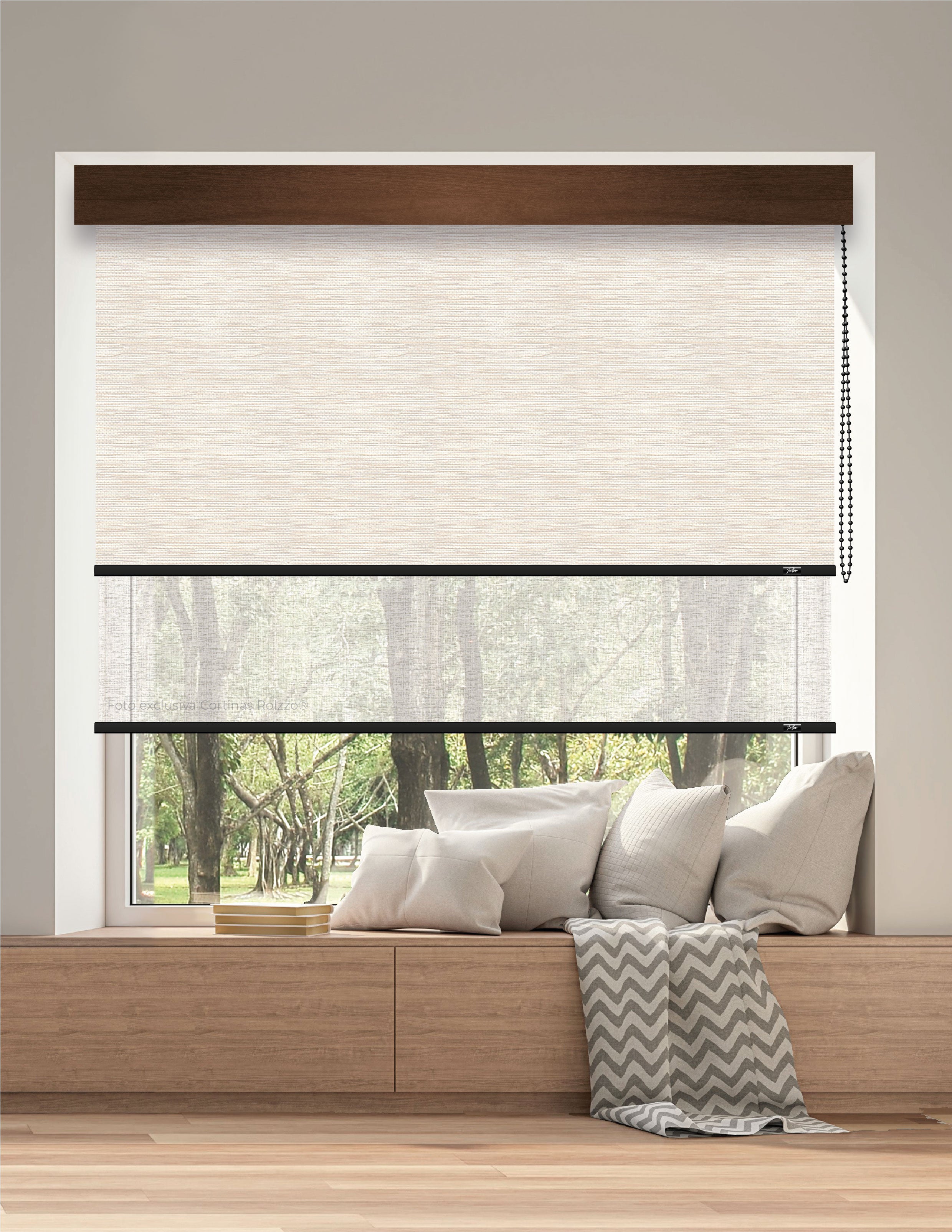 ROLLER DUAL BK18 - BLACKOUT + SCREEN DELUX