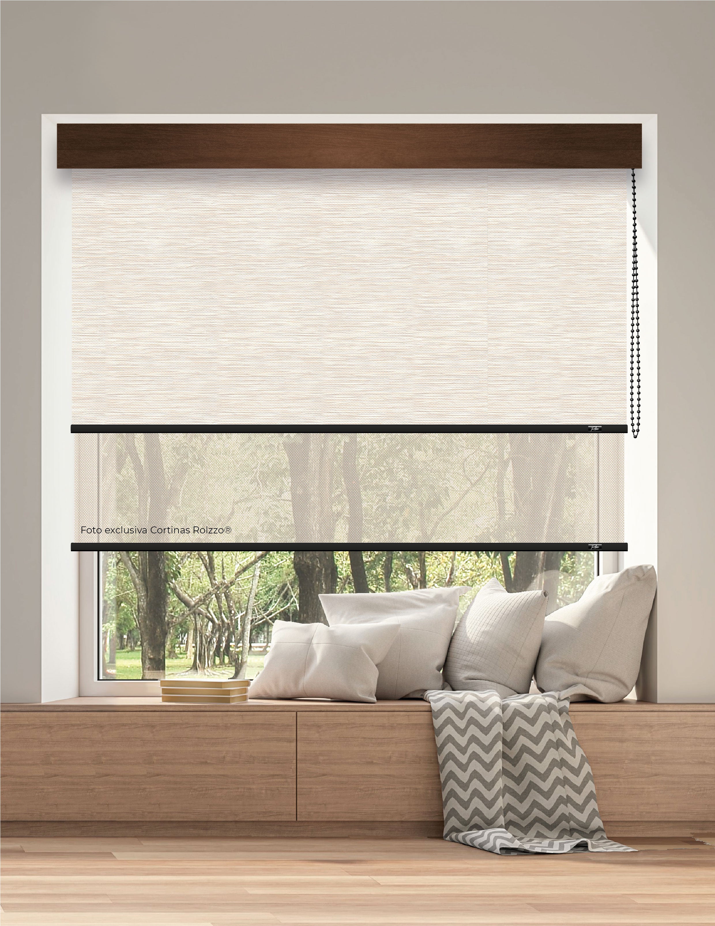 ROLLER DUAL BK18 - BLACKOUT + SCREEN DELUX