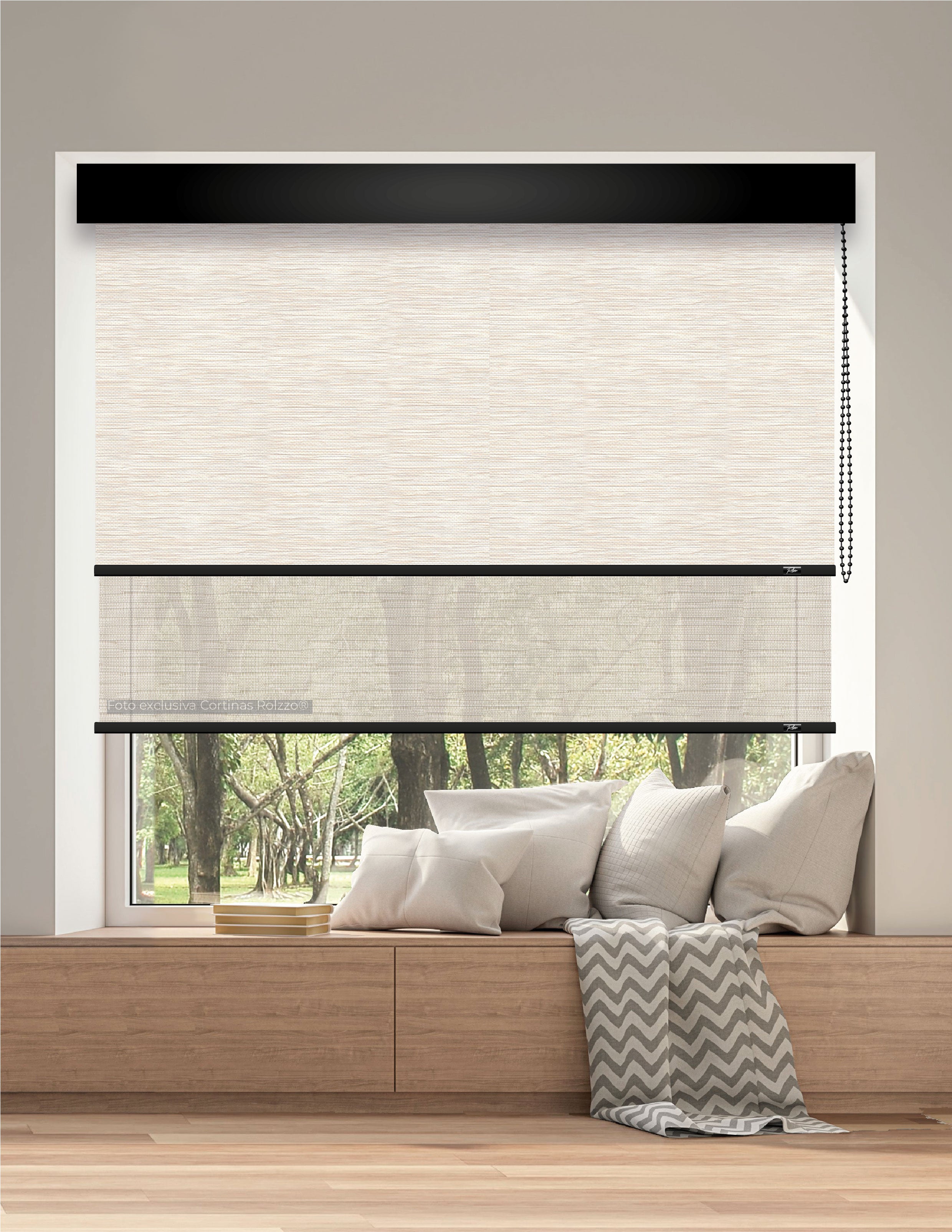 ROLLER DUAL BK18 - BLACKOUT + SCREEN DELUX