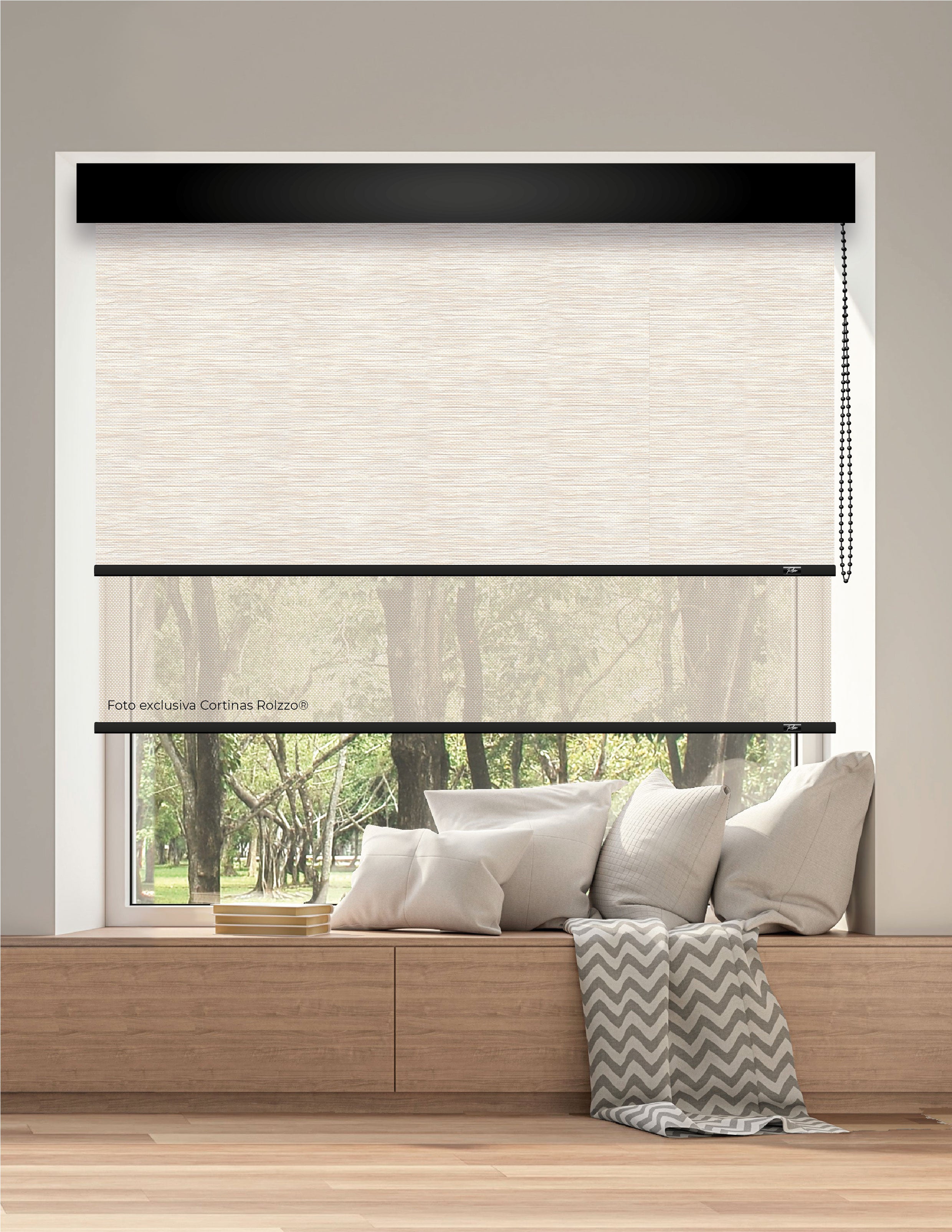 ROLLER DUAL BK18 - BLACKOUT + SCREEN DELUX