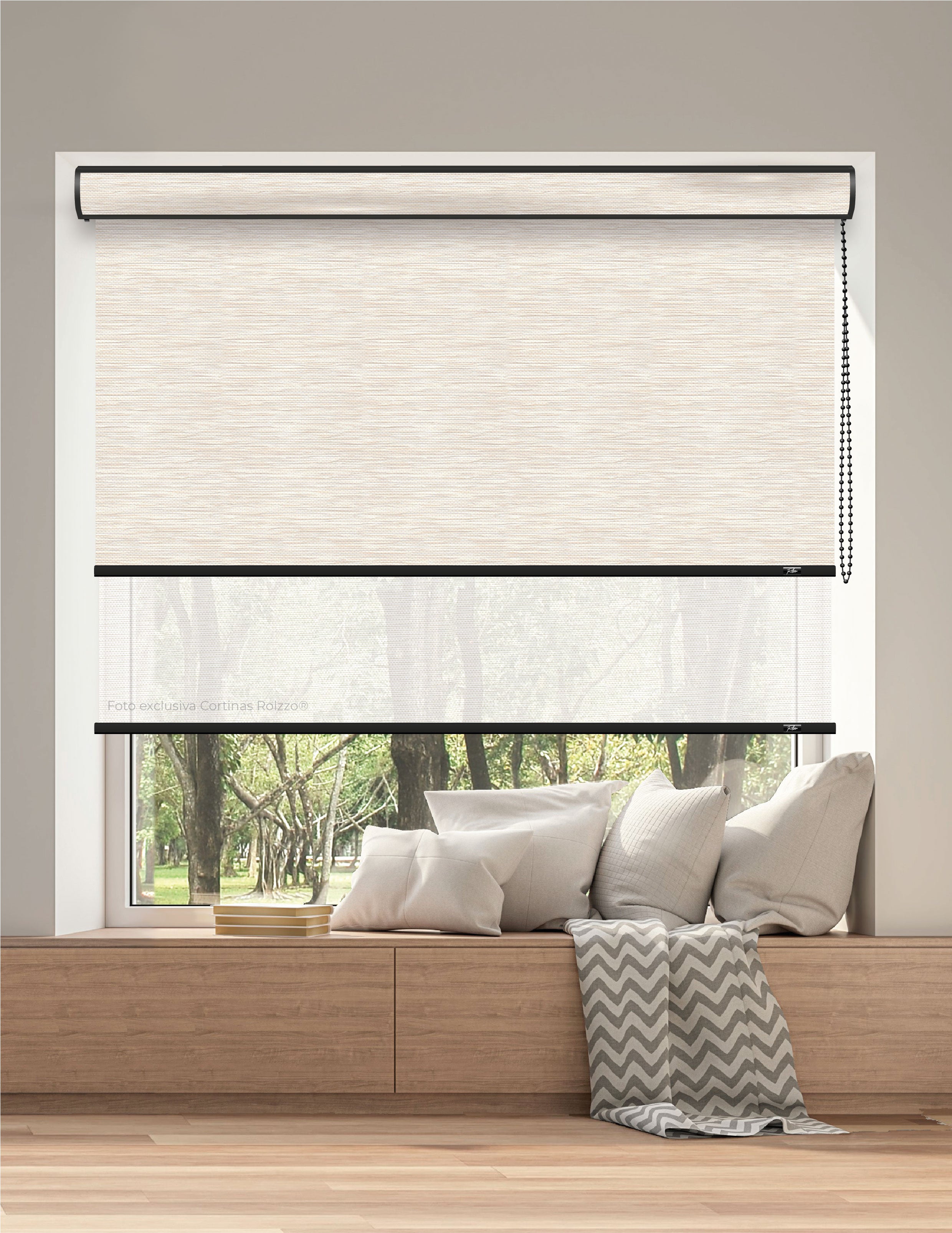 ROLLER DUAL BK18 - BLACKOUT + SCREEN DELUX