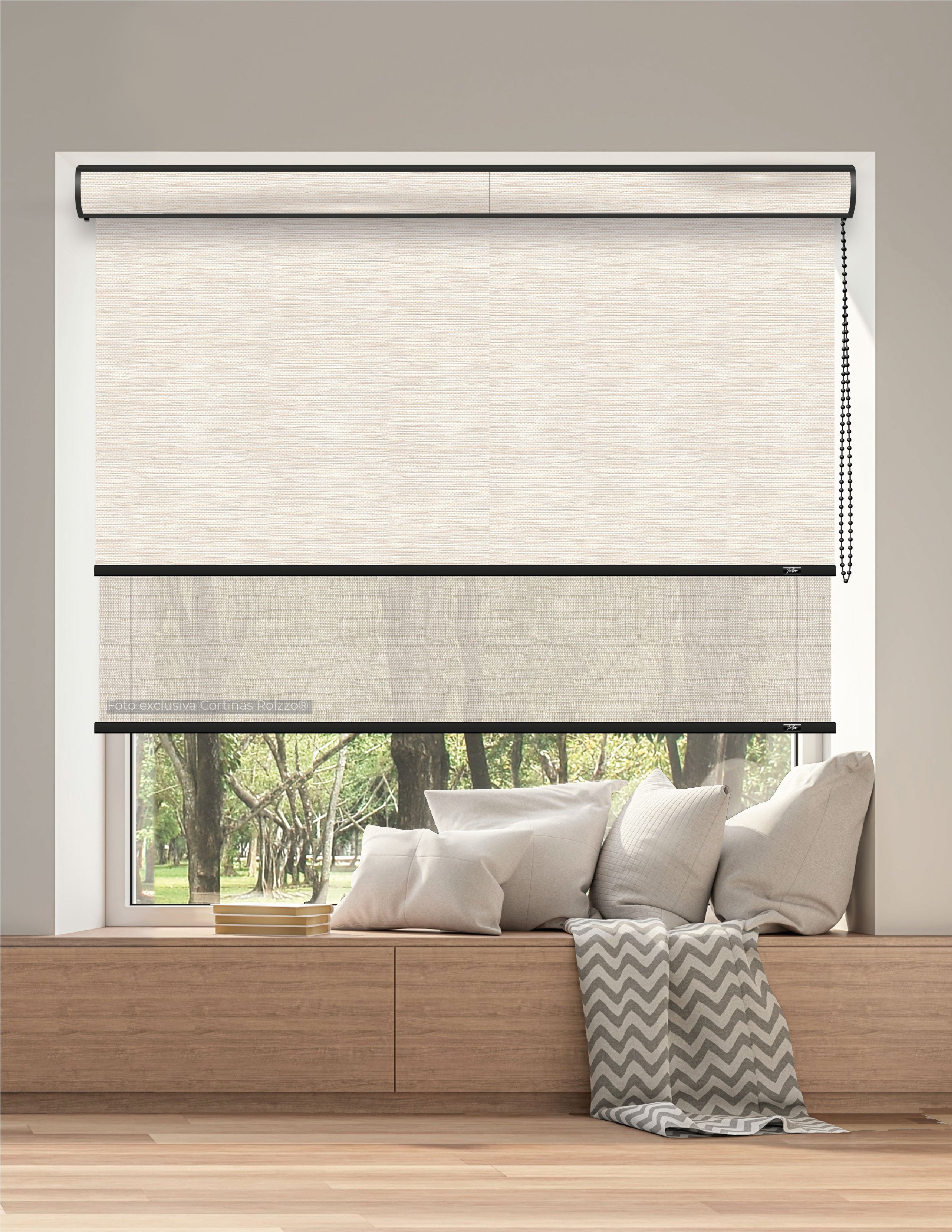 ROLLER DUAL BK18 - BLACKOUT + SCREEN DELUX