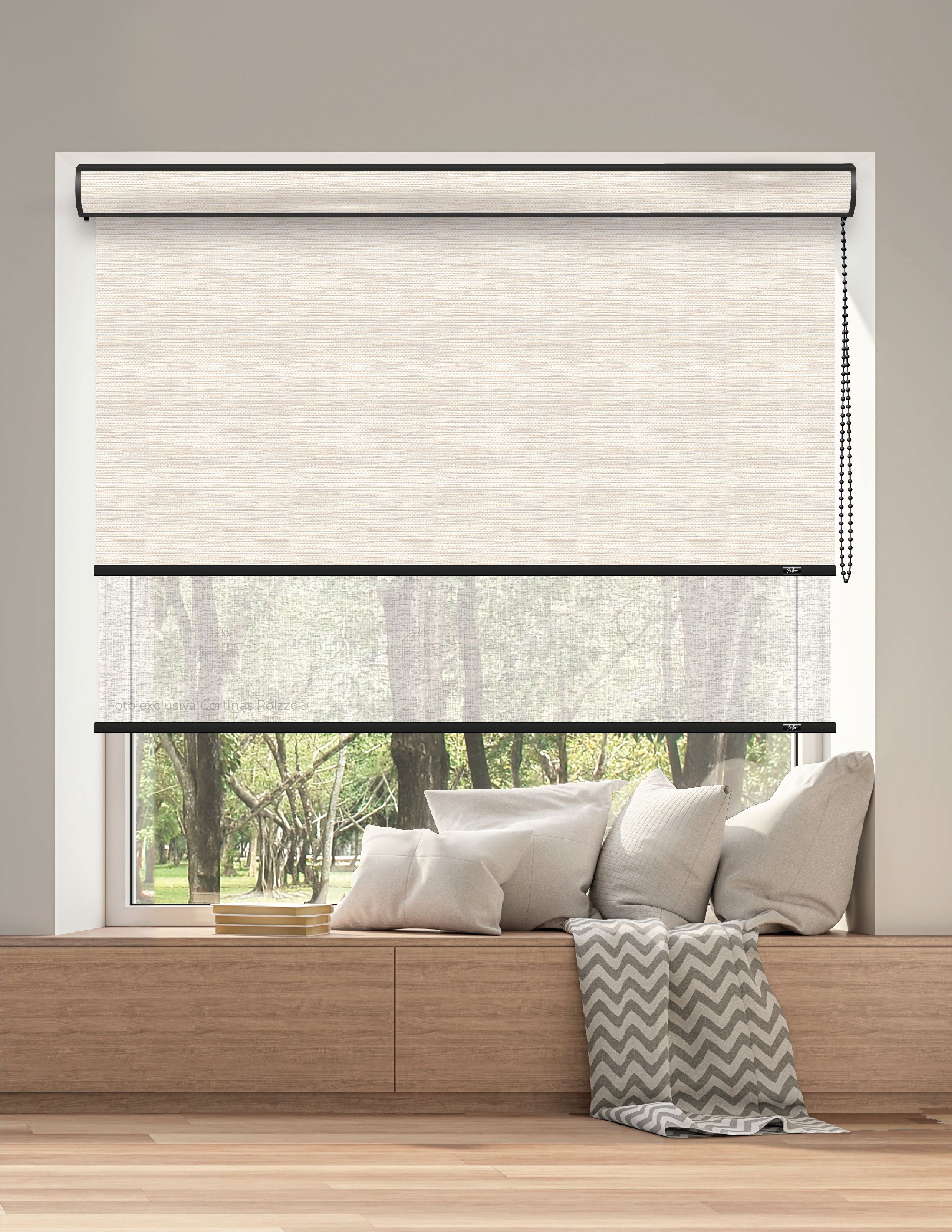 ROLLER DUAL BK18 - BLACKOUT + SCREEN DELUX