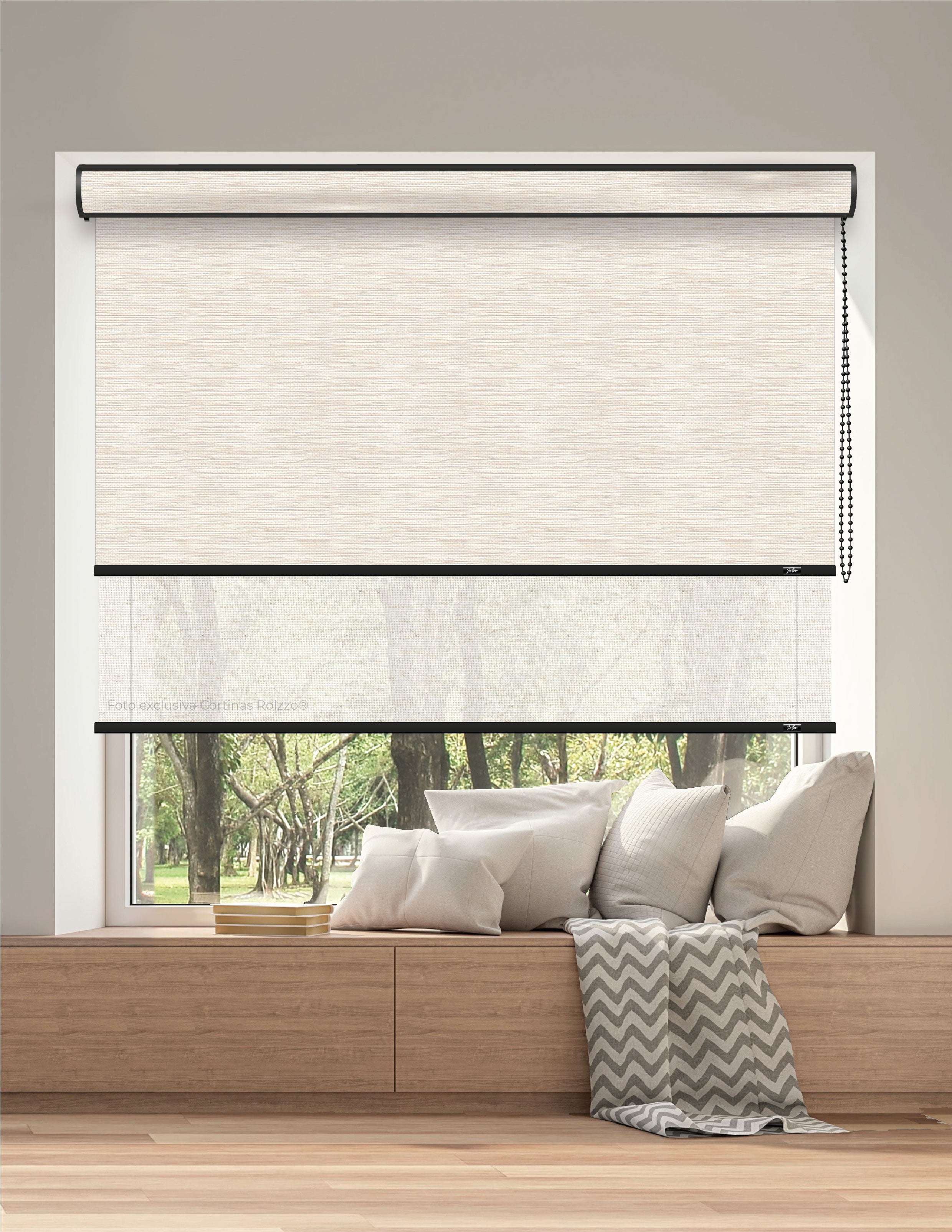 ROLLER DUAL BK18 - BLACKOUT + SCREEN DELUX