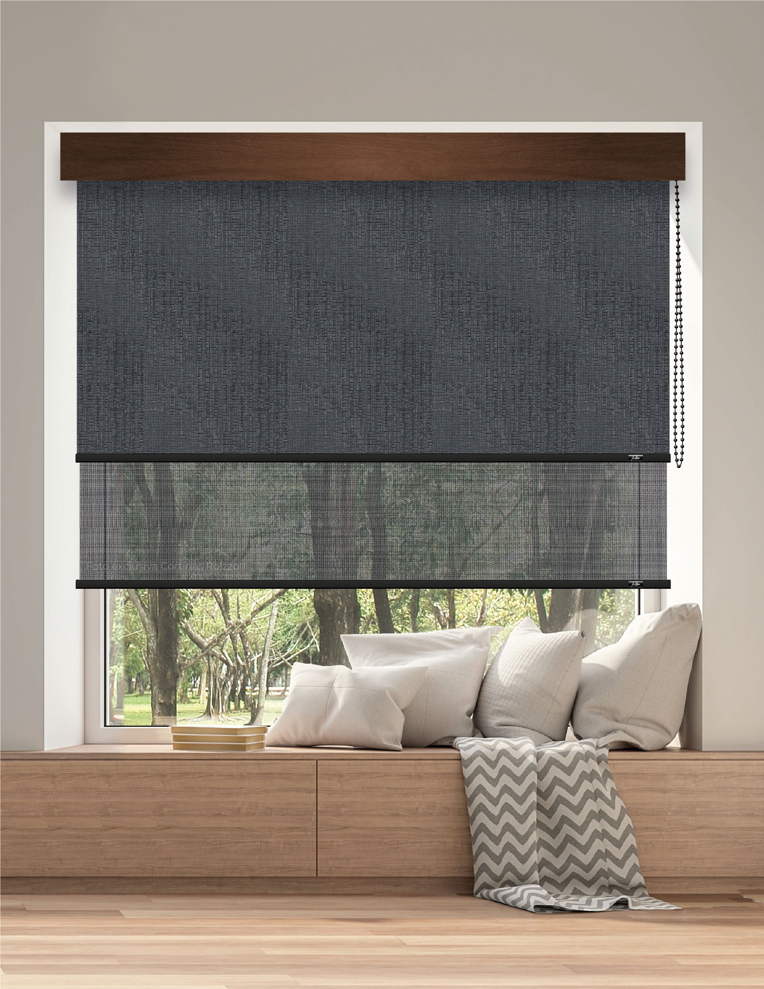 ROLLER DUAL BK57 - BLACKOUT + SCREEN DELUX