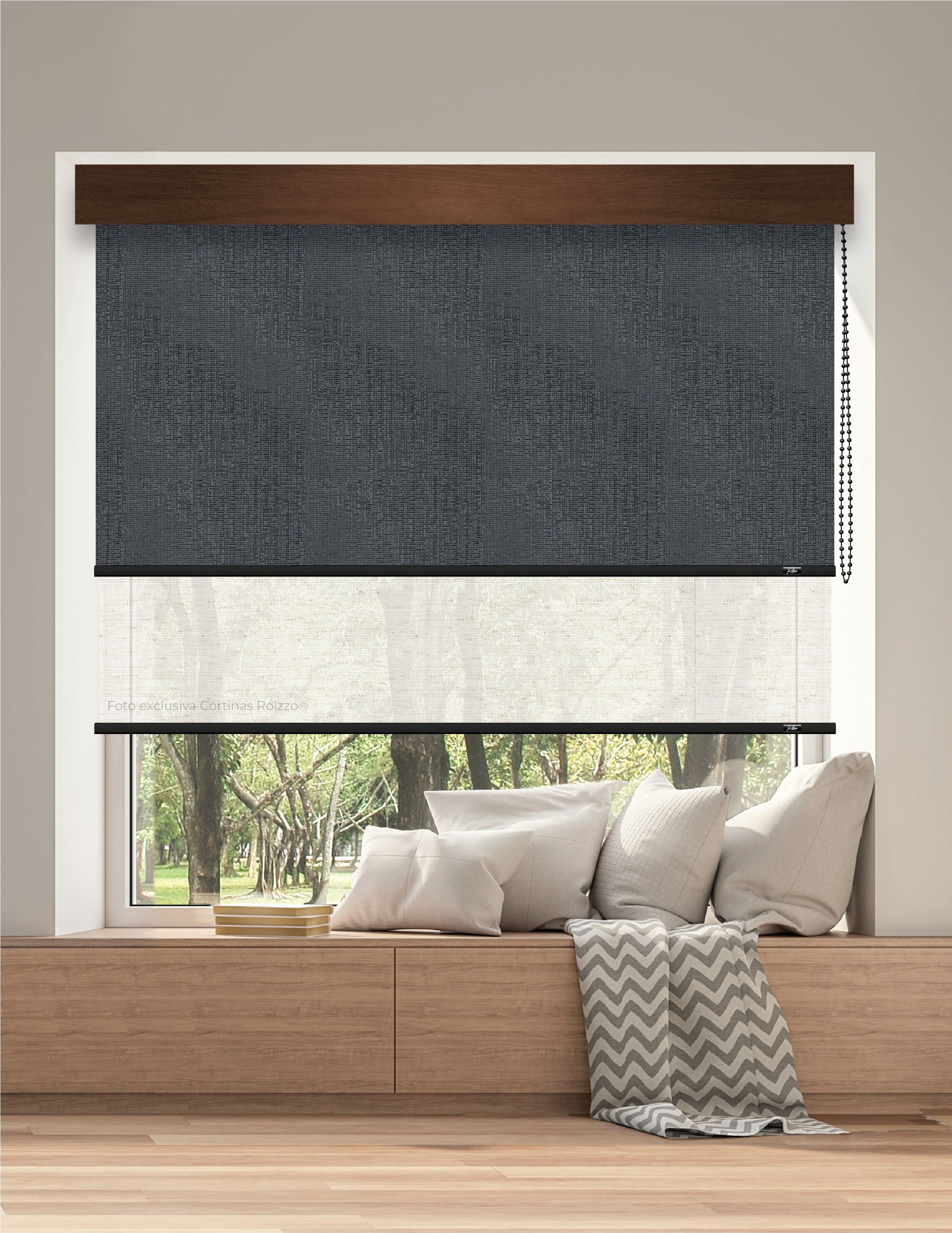 ROLLER DUAL BK57 - BLACKOUT + SCREEN DELUX