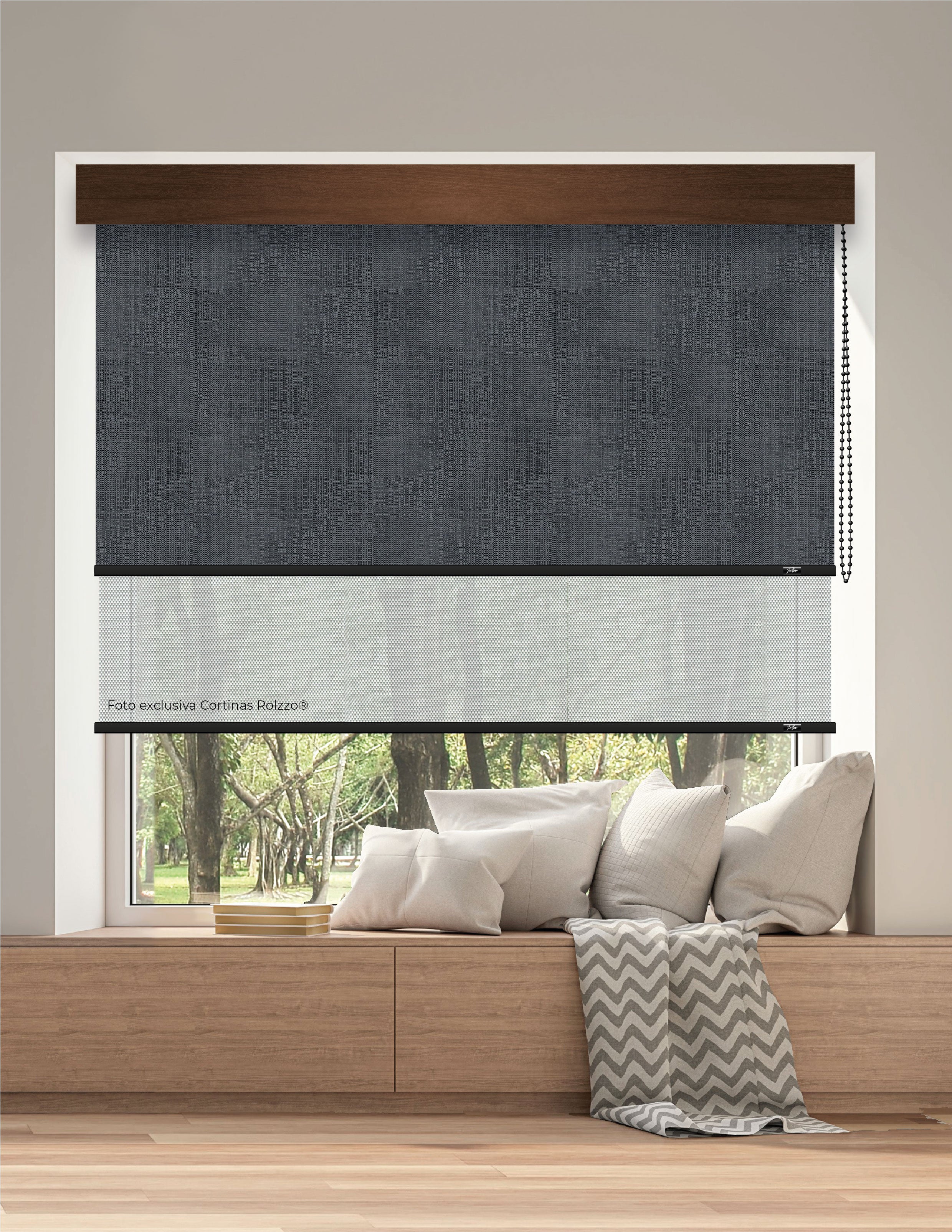 ROLLER DUAL BK57 - BLACKOUT + SCREEN DELUX