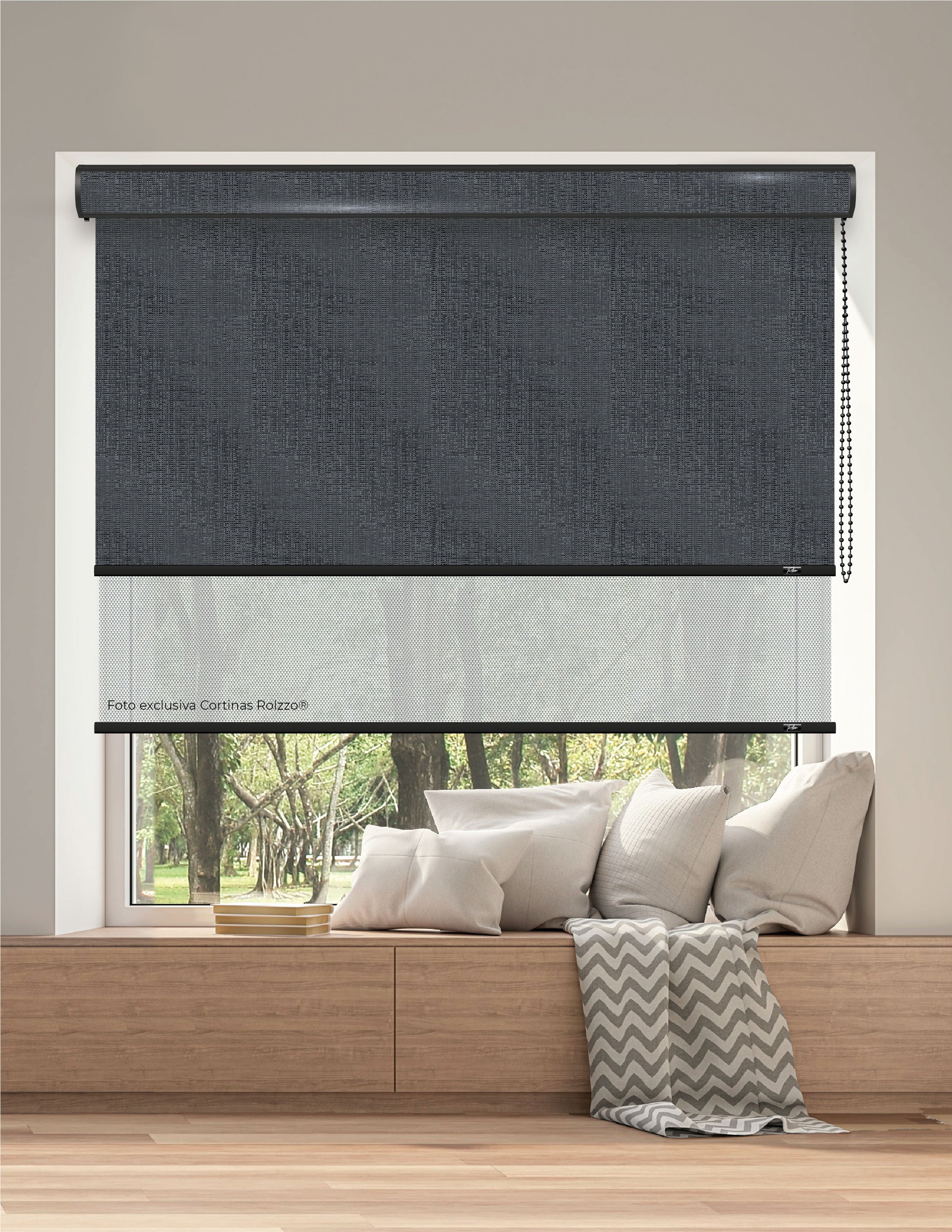 ROLLER DUAL BK57 - BLACKOUT + SCREEN DELUX