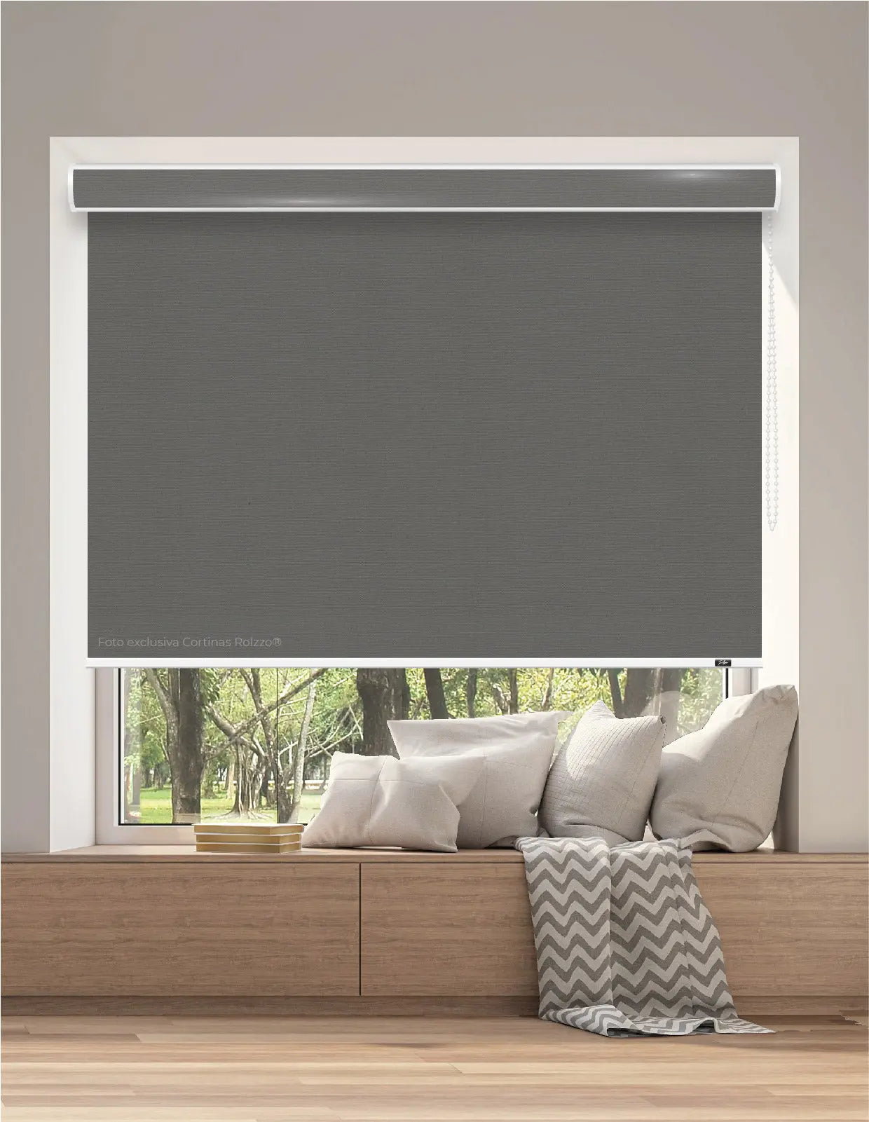 CORTINA ROLLER BLACKOUT BK06 - GRIS MARENGO 2019 DELUX