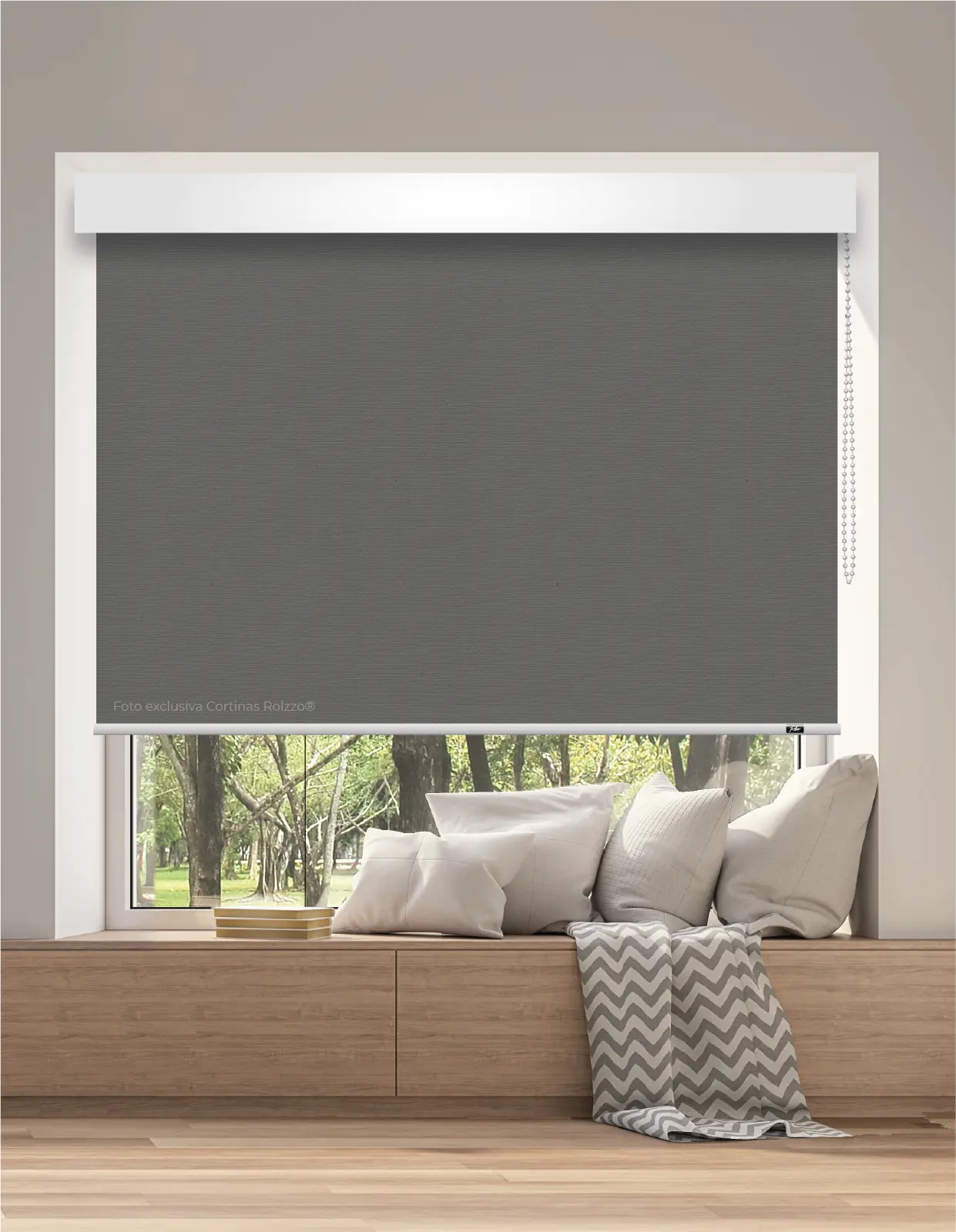 CORTINA ROLLER BLACKOUT BK06 - GRIS MARENGO 2019 DELUX