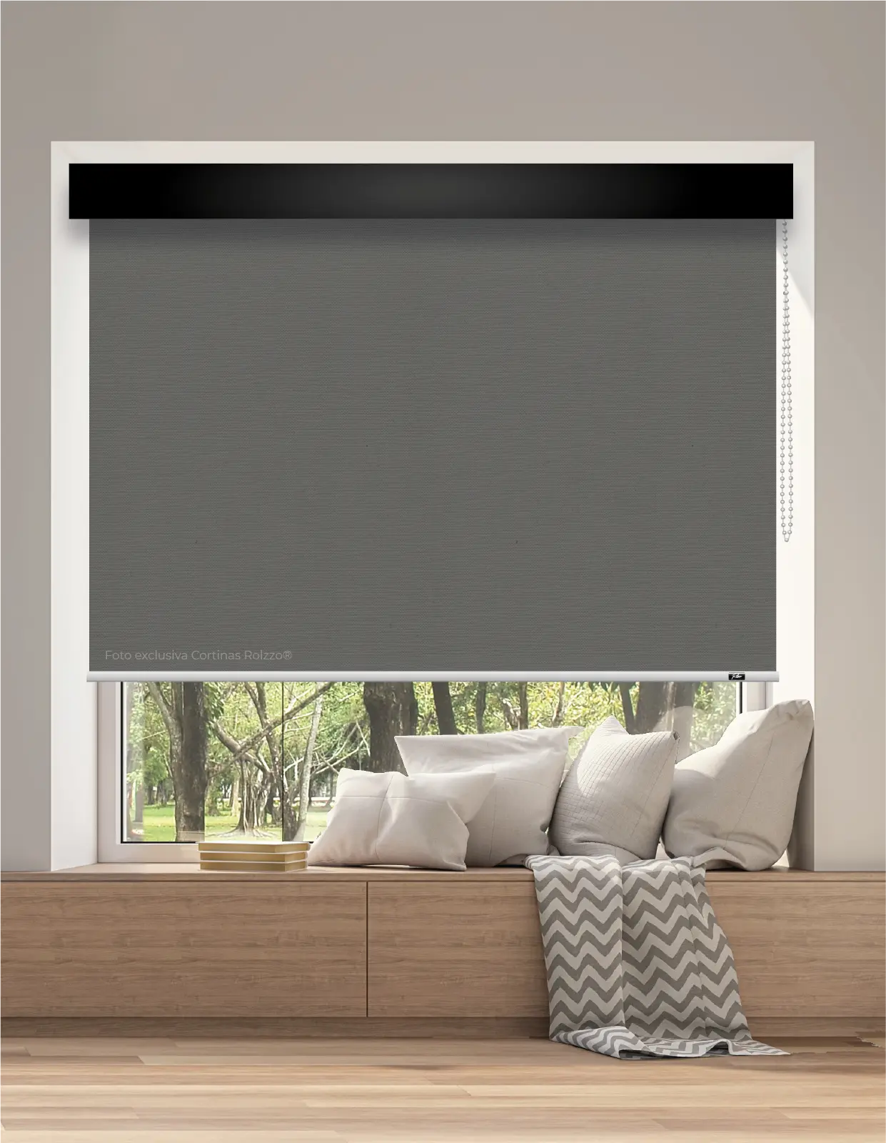 CORTINA ROLLER BLACKOUT BK06 - GRIS MARENGO 2019 DELUX