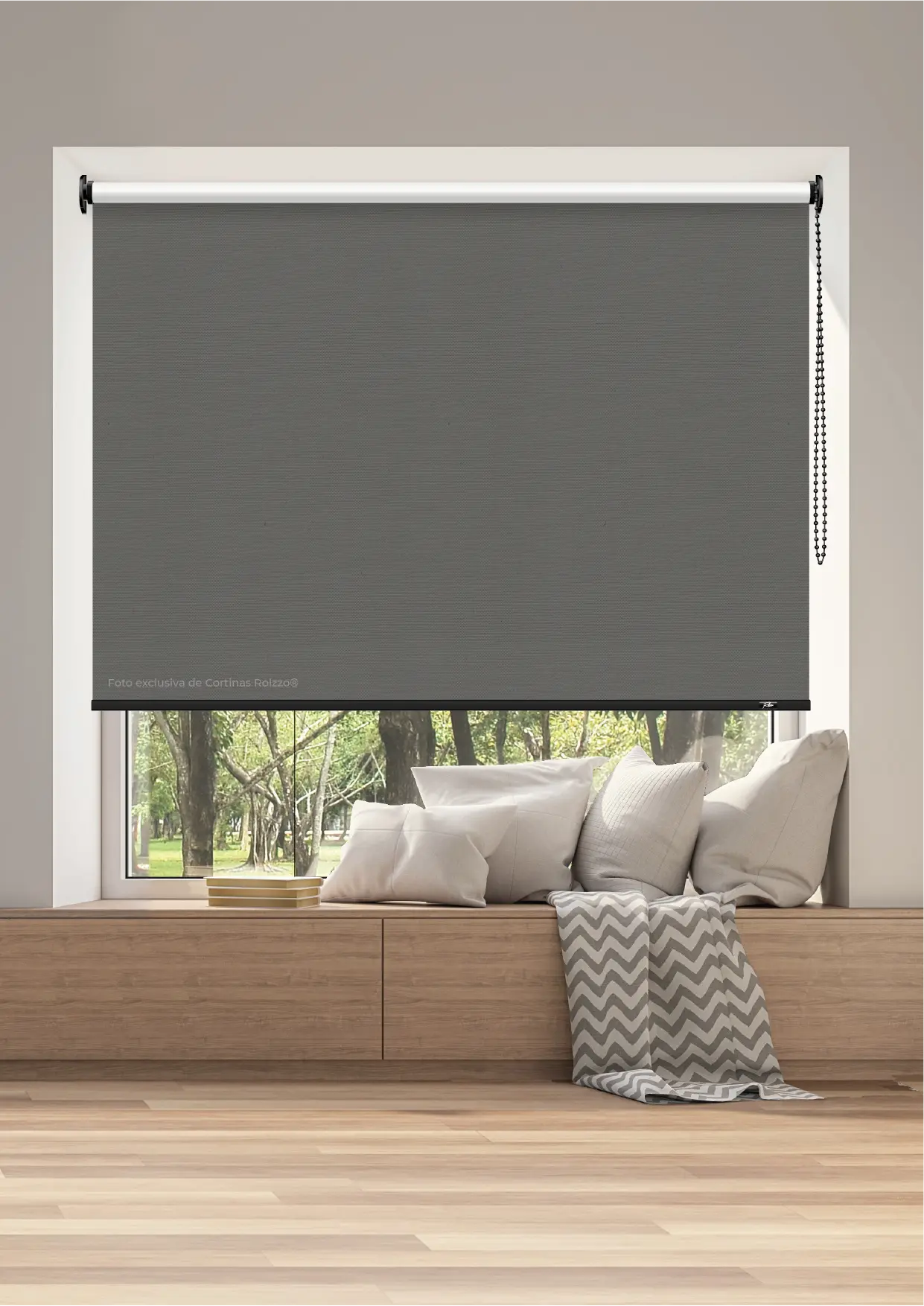 CORTINA ROLLER BLACKOUT BK06 - GRIS MARENGO 2019 DELUX